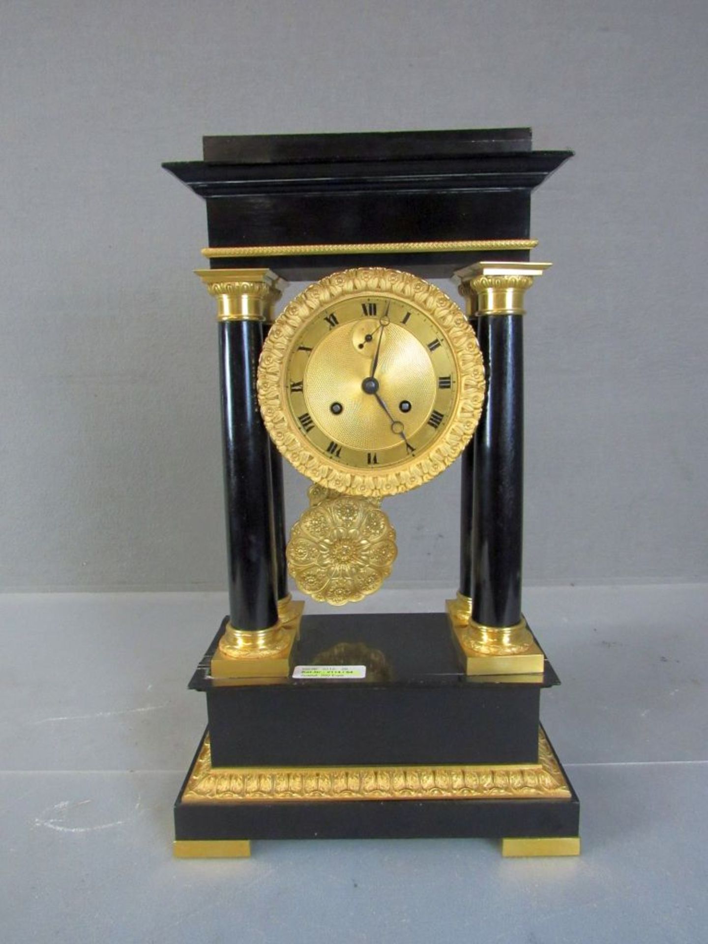 Große Pendule Kaminuhr Biedermeier