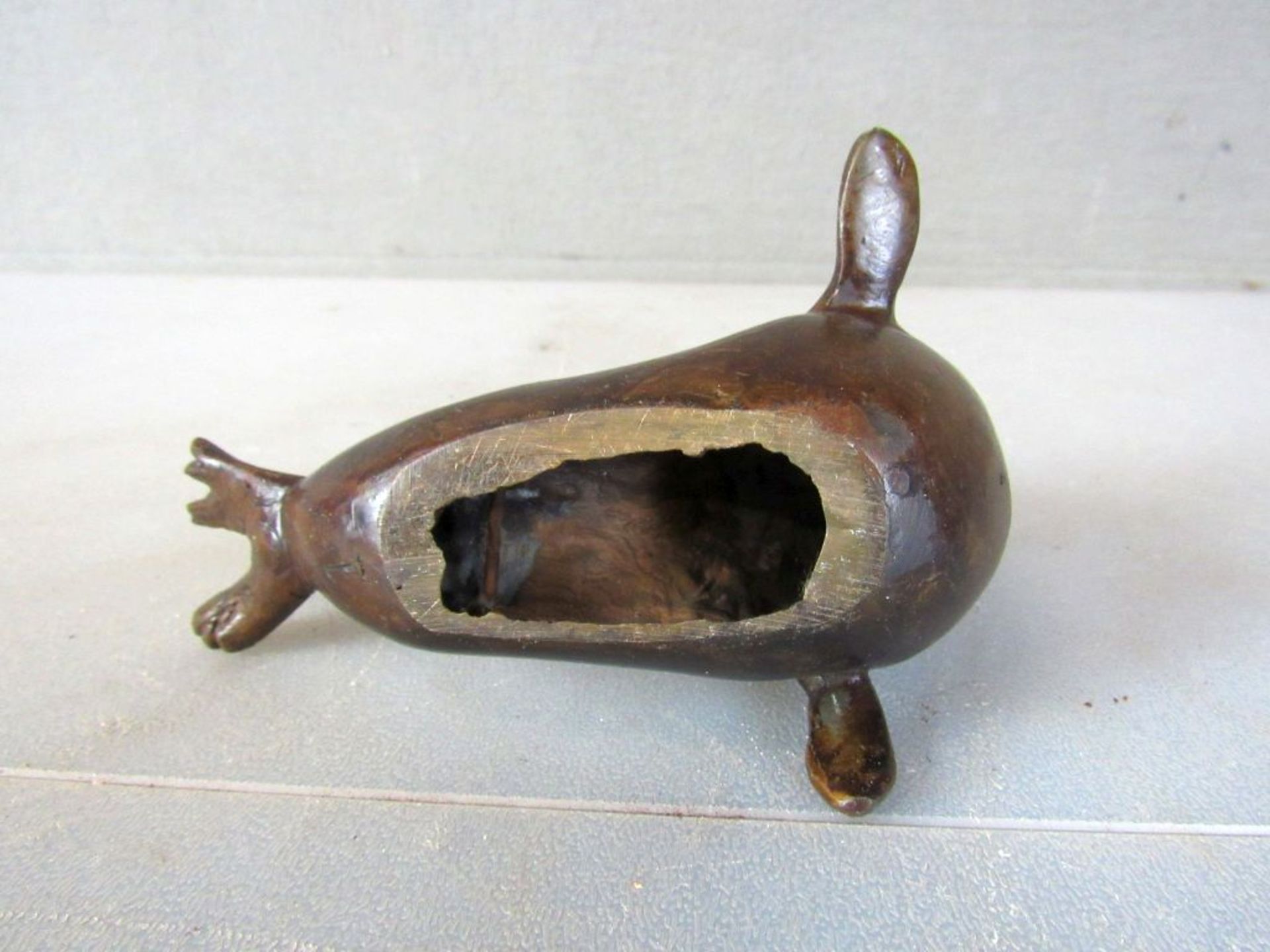 Antike Bronzeskulptur See-Elefant - Bild 5 aus 5