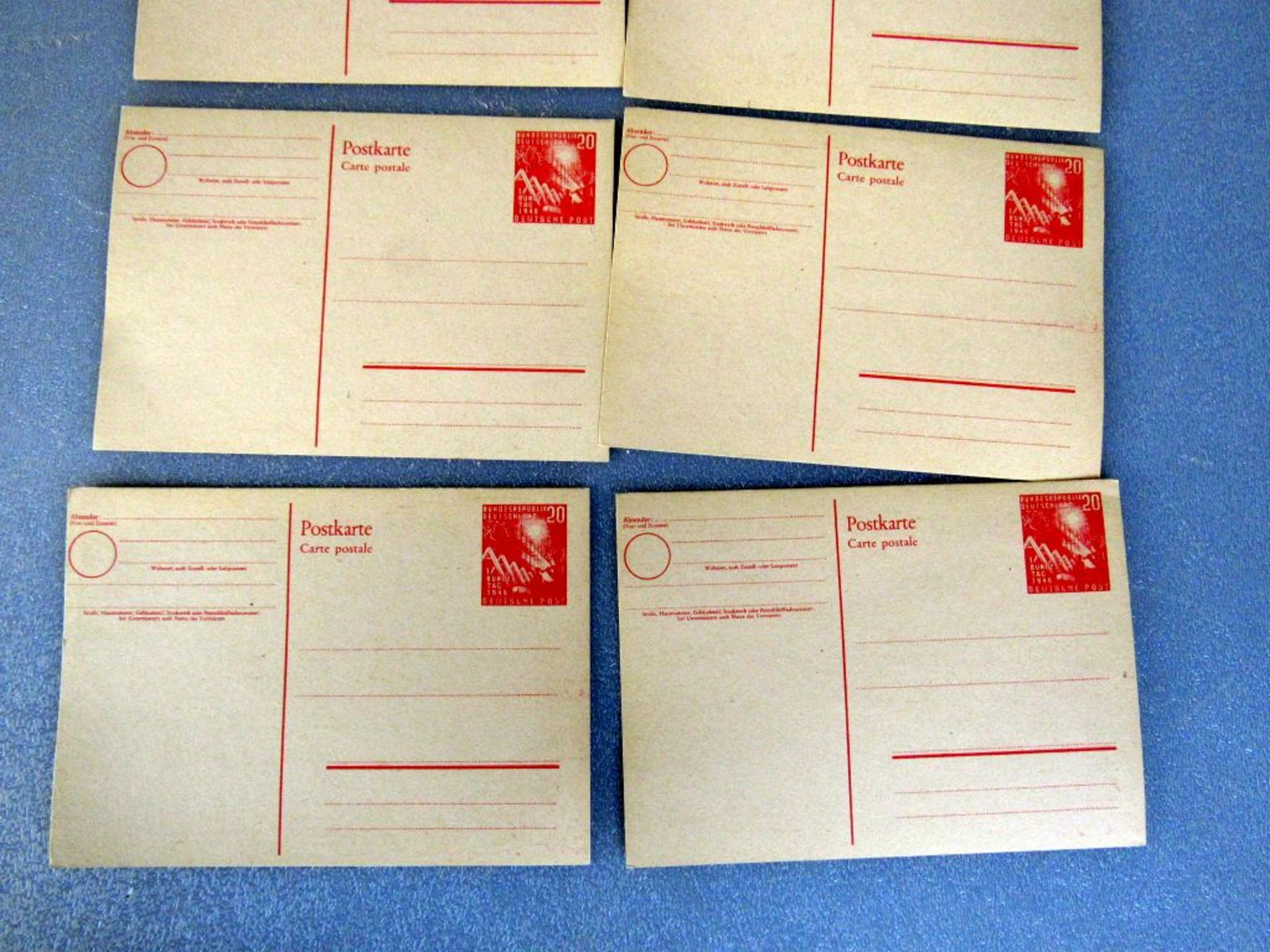 10 Postkarten deutsche Post 20 Pfennig - Image 2 of 4