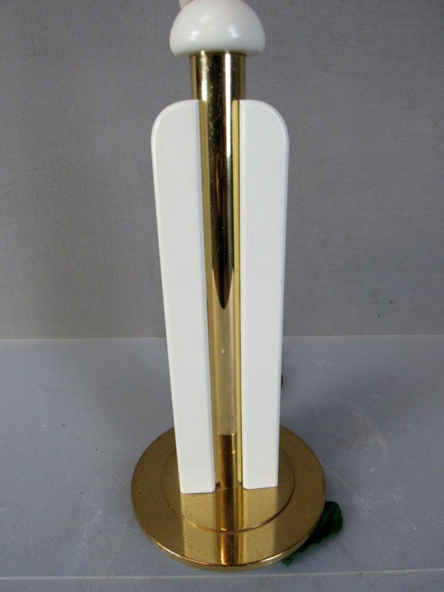 Tischlampe Holz und Messing - Image 3 of 5