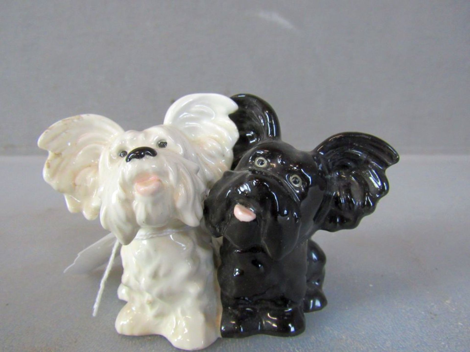 Porzallanfigur Goebel zwei Hunde black