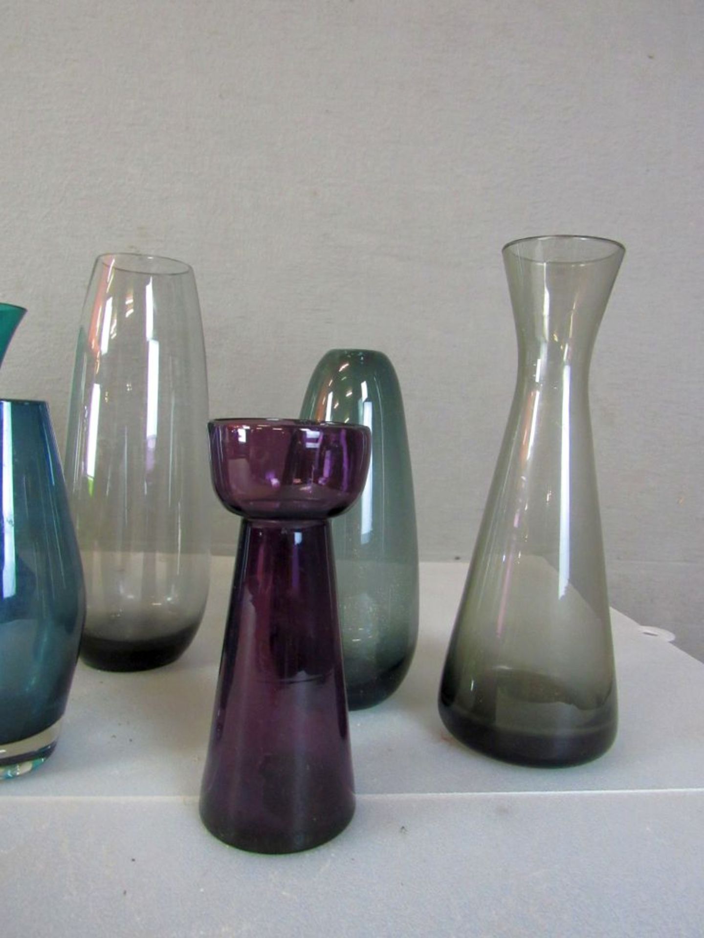 Konvolut Vasen Glas Vintage 50er-60er - Bild 3 aus 6