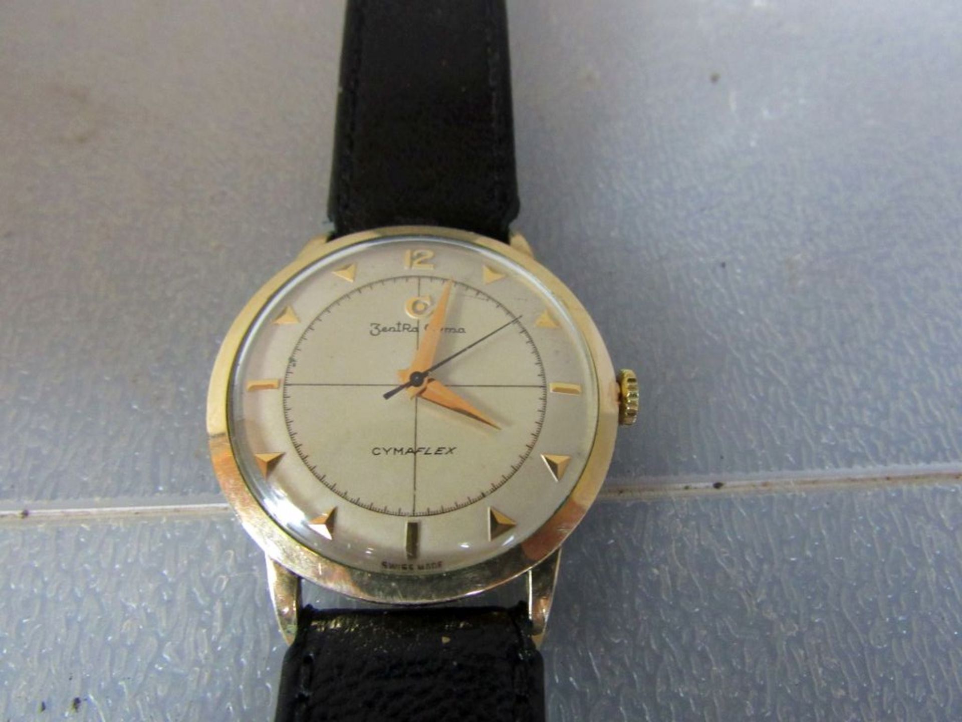 Vintage Herren Armbanduhr Zentra - Image 3 of 8