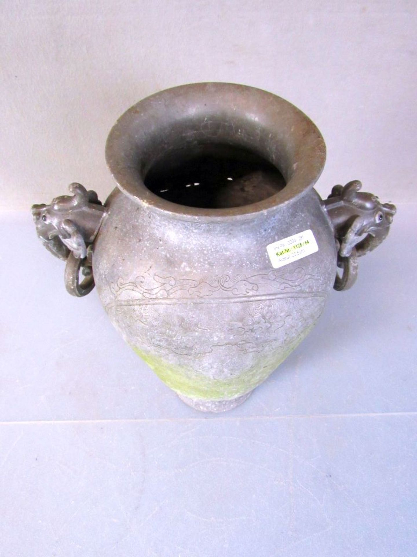 Große antike asiatische Vase zwei - Image 2 of 6