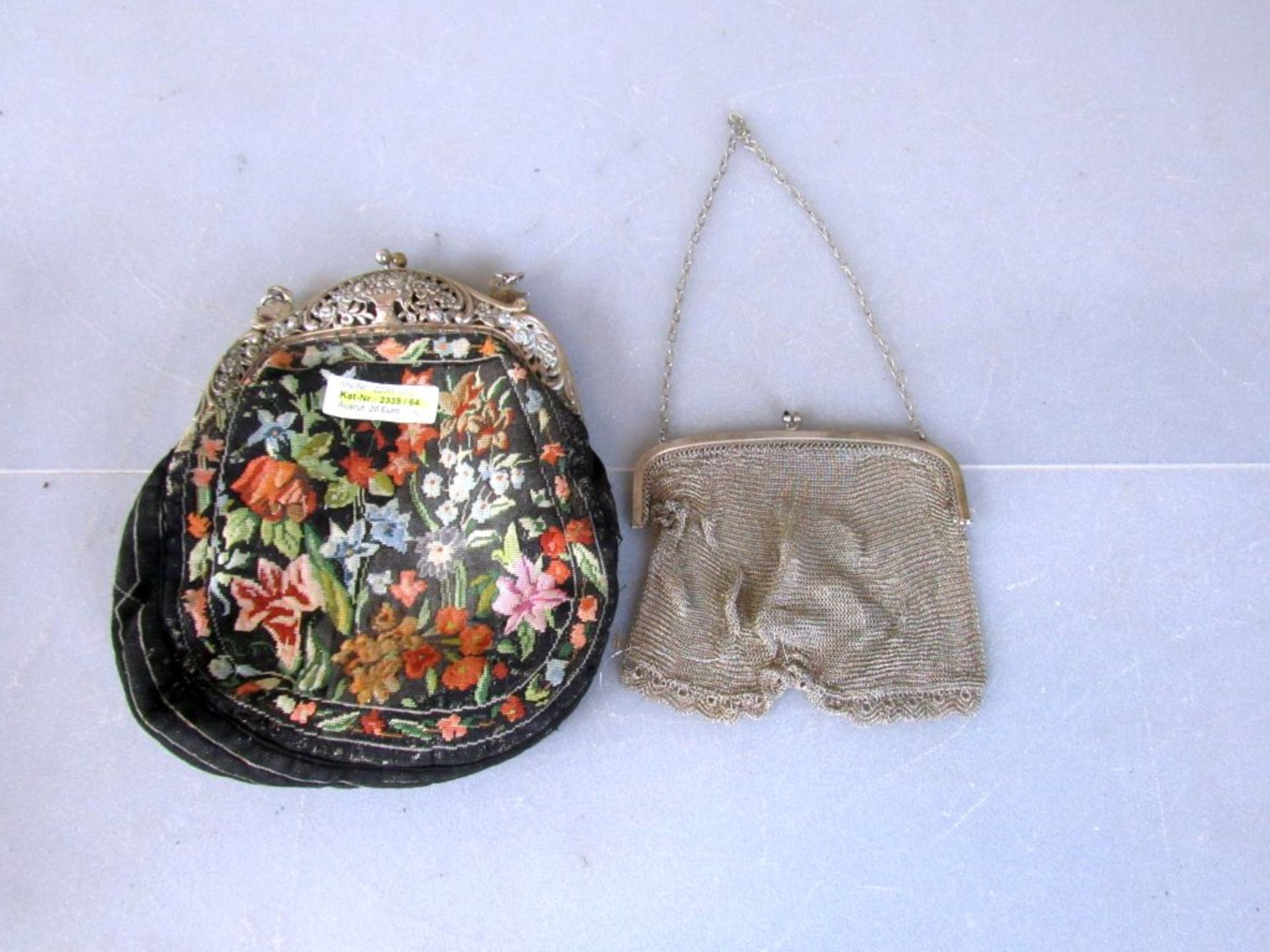 Antike Damenhandtasche mit 800er