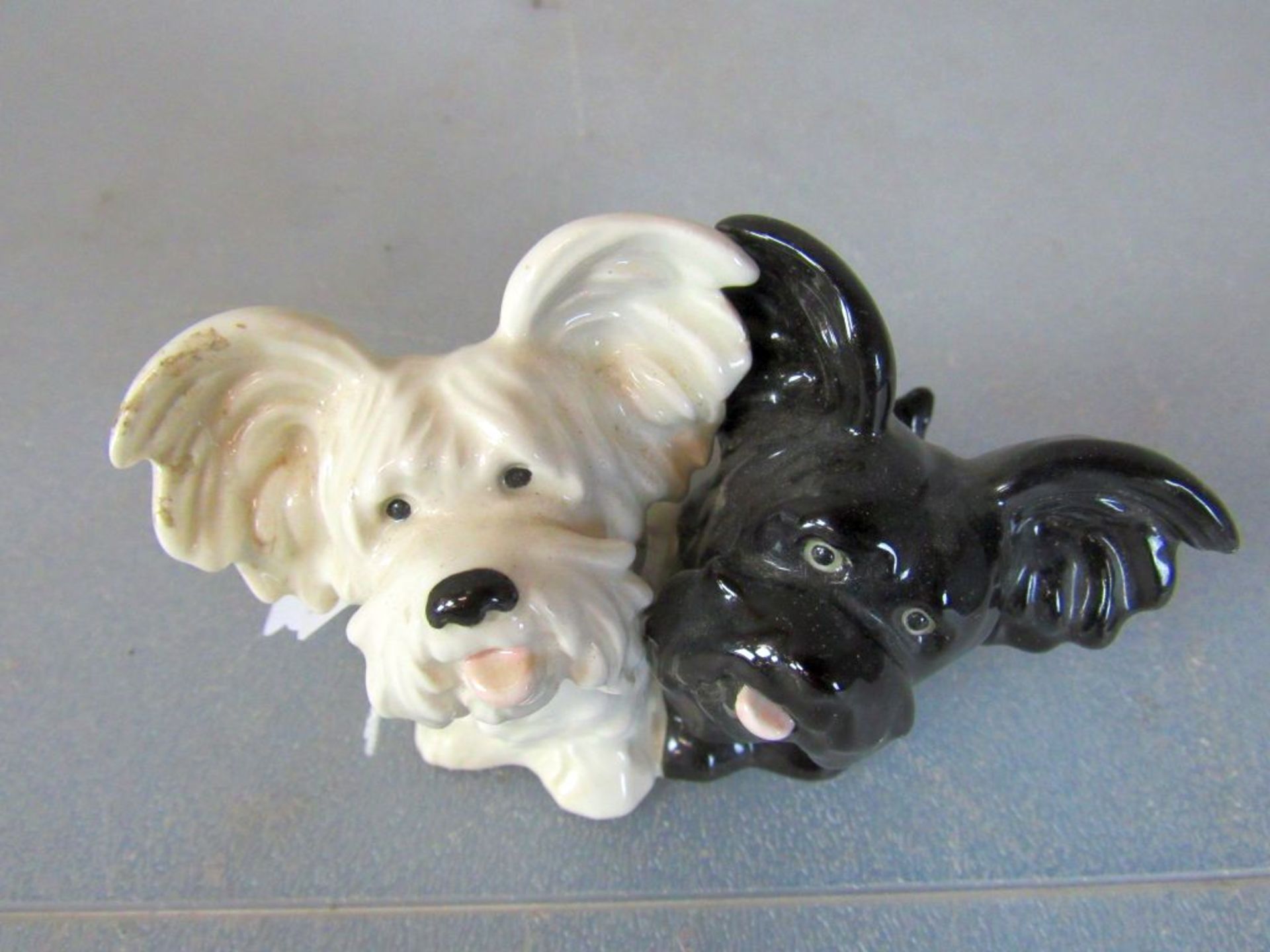 Porzallanfigur Goebel zwei Hunde black - Image 2 of 6