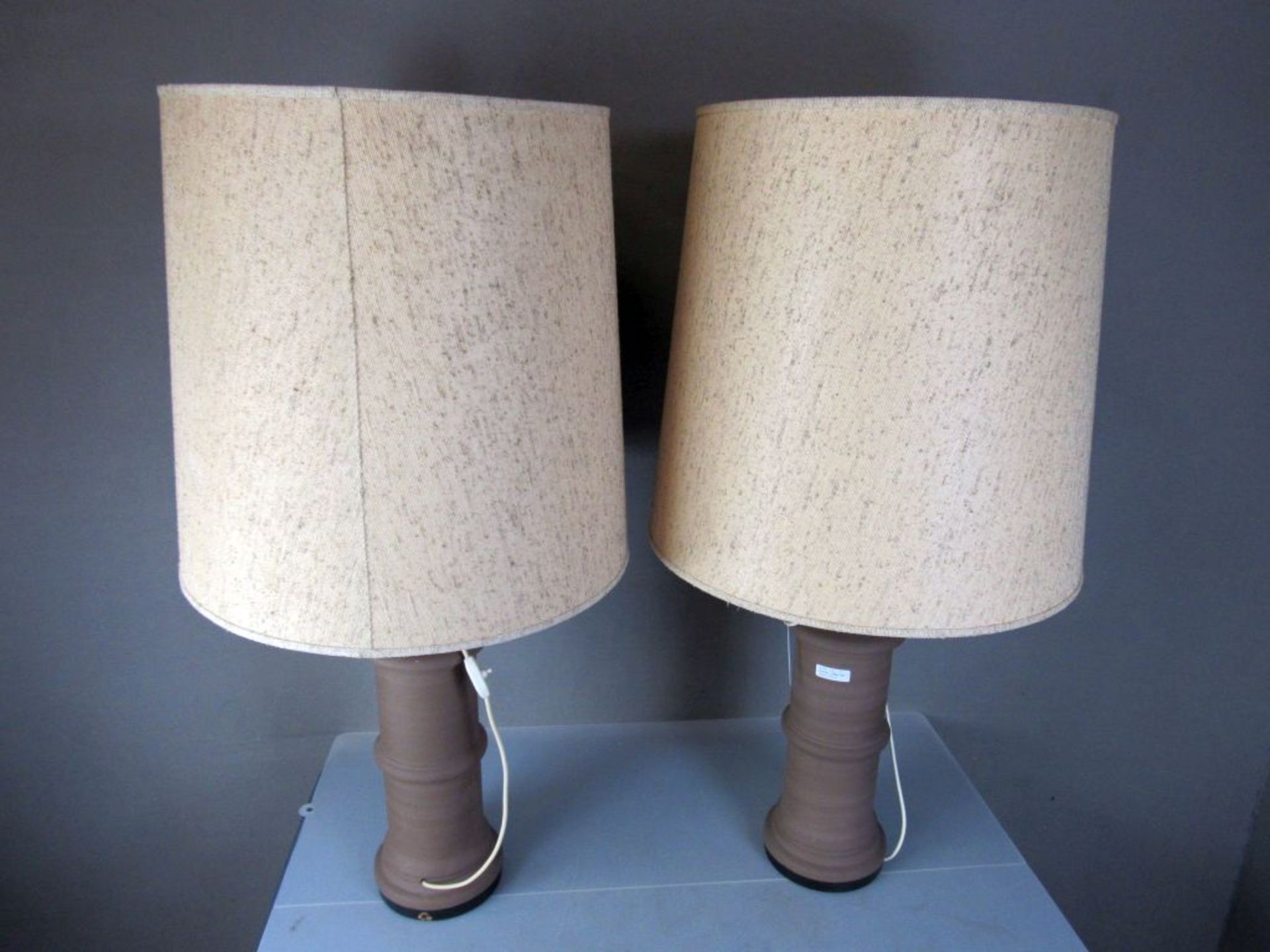 2 große Bodenlampen Keramik ca.113cm - Image 6 of 7