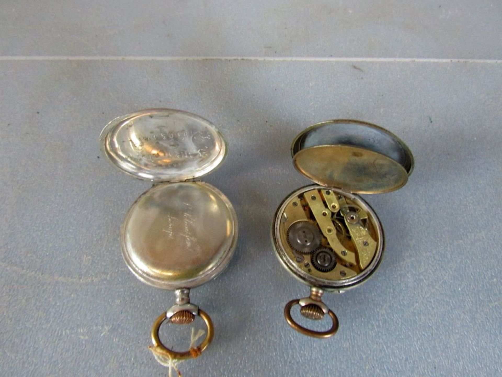 Zwei antike Taschenuhren aus - Image 6 of 8