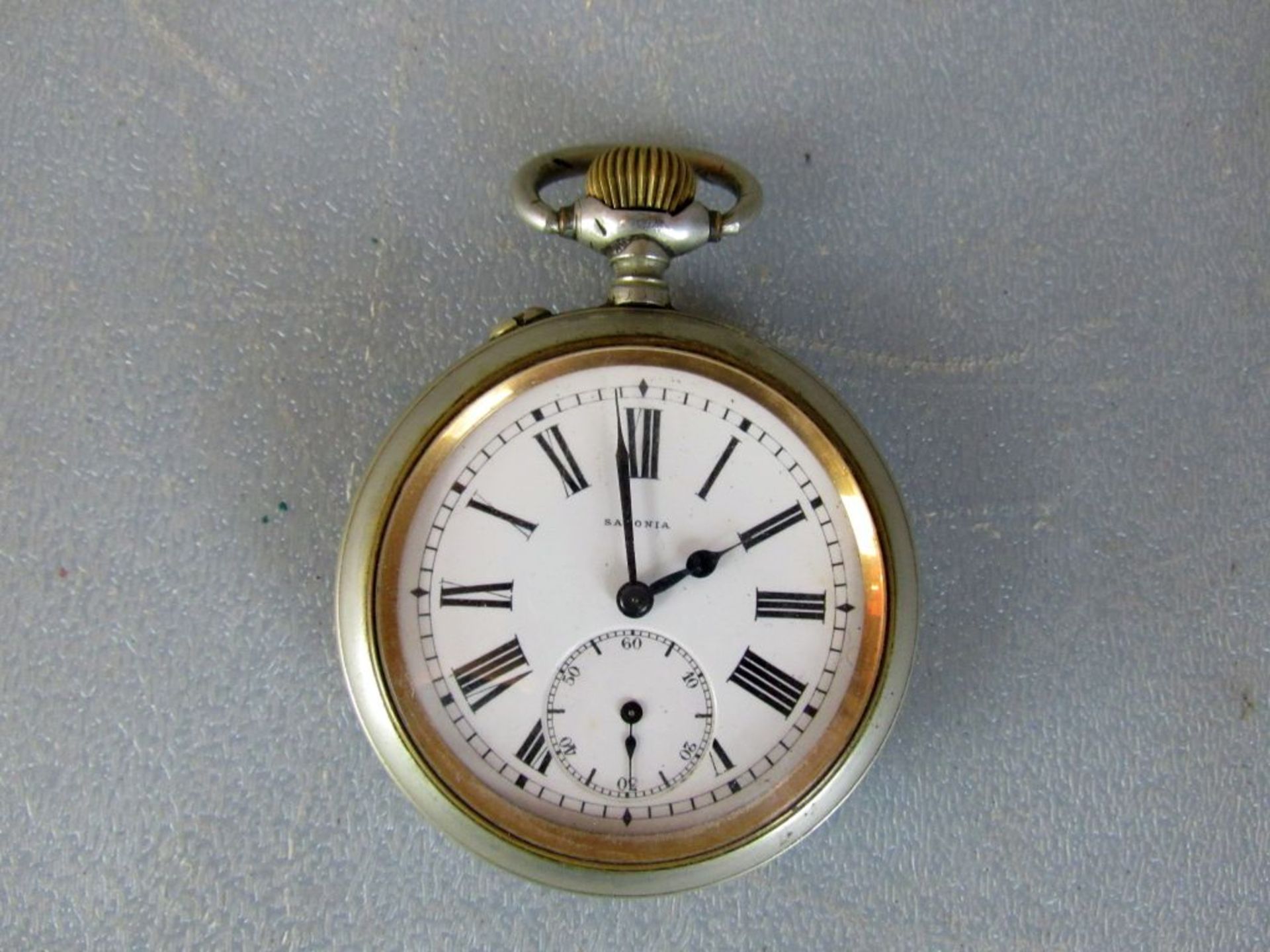 Große Taschenuhr Lokomitivuhr Saxonia