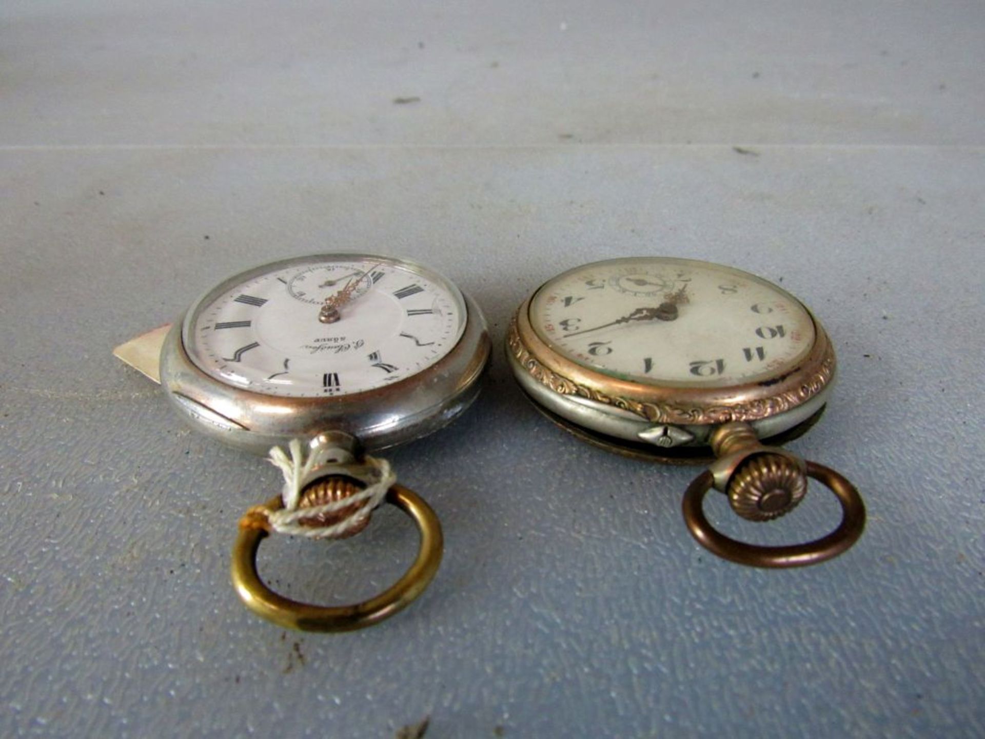 Zwei antike Taschenuhren aus - Image 4 of 8