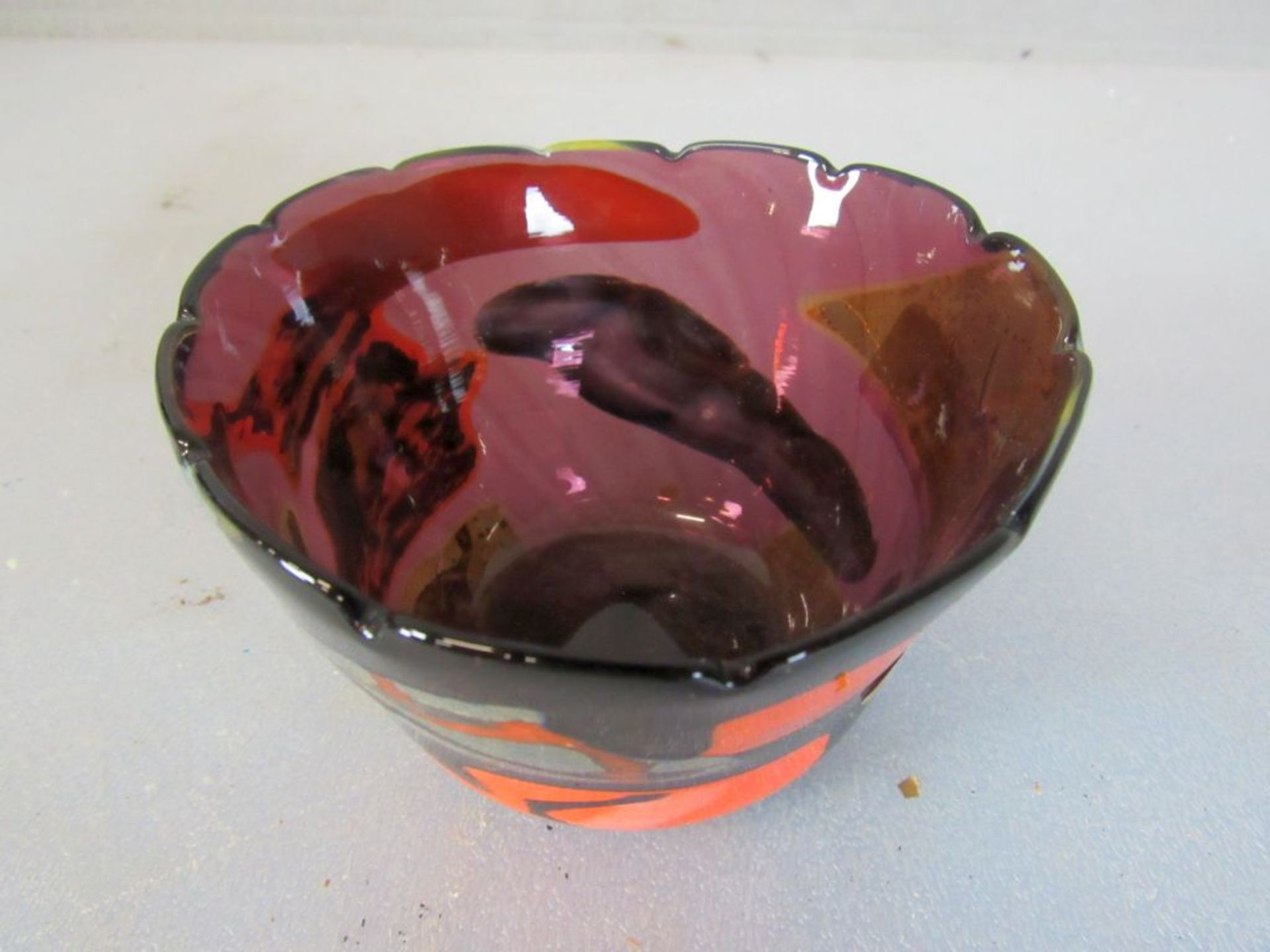 Seltene Murano Glasschale gemarkt 11cm - Bild 2 aus 5