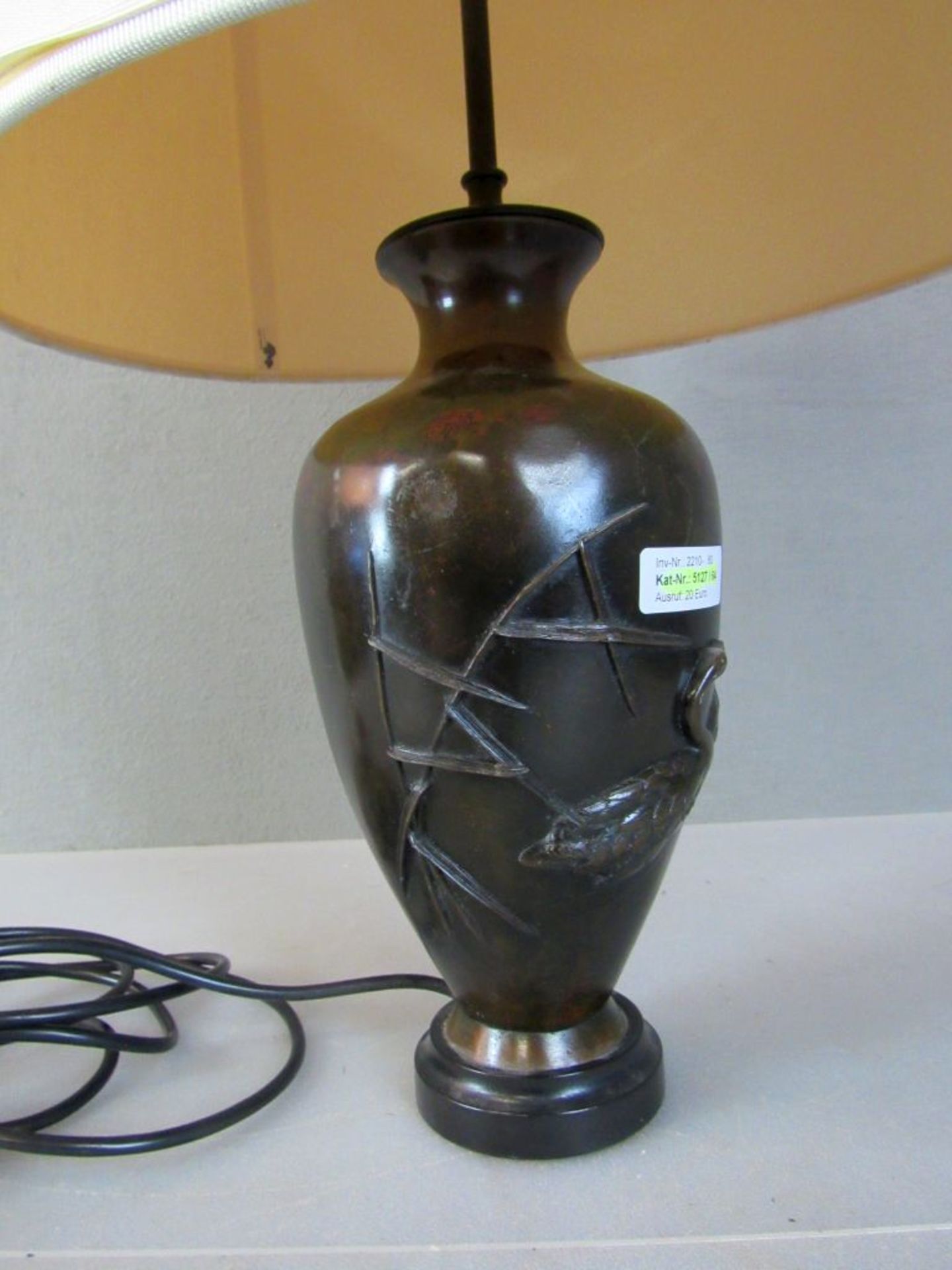Tischlampe Bronzekorpus vorderseits - Image 4 of 5