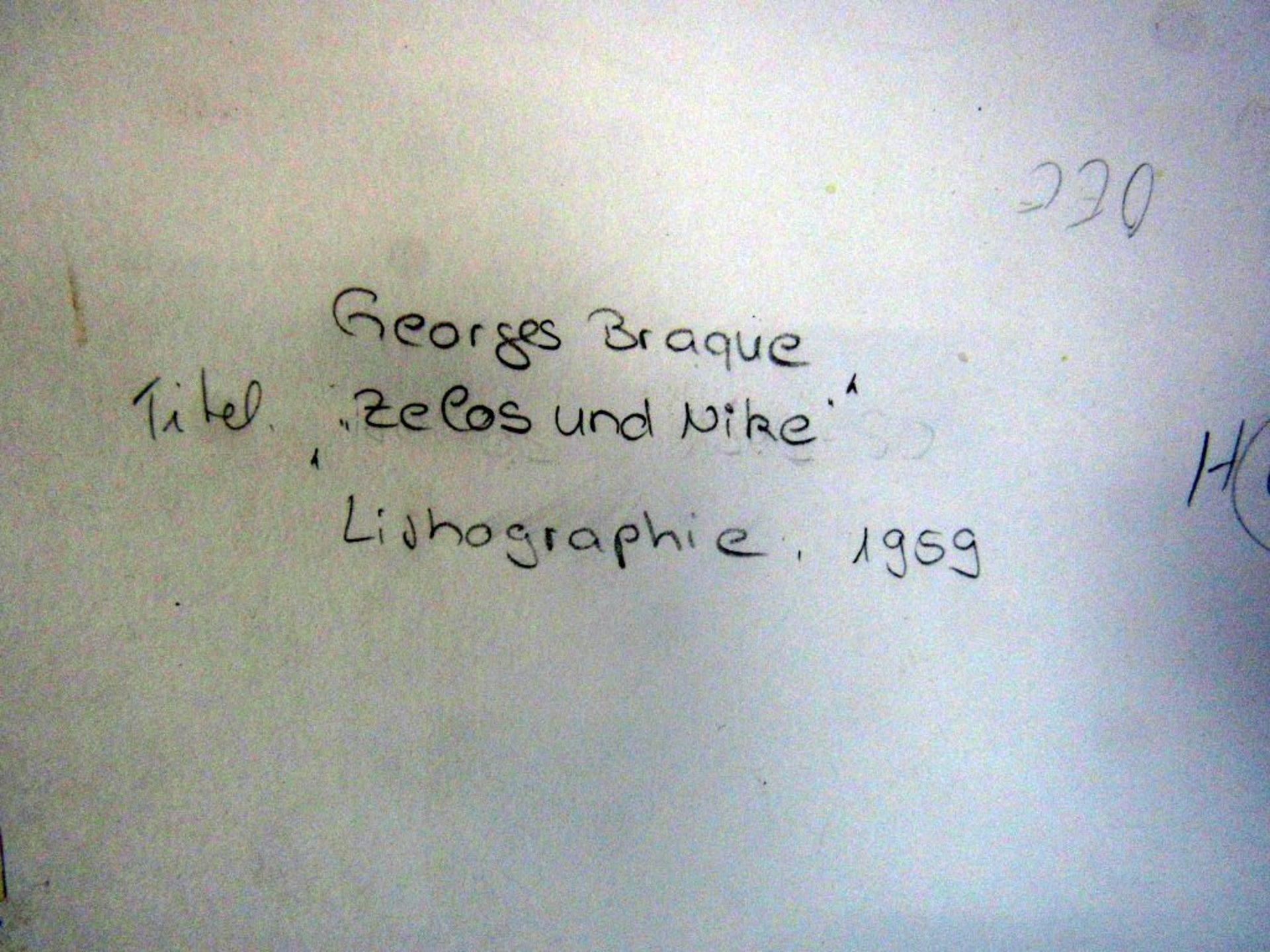 Lithografie Georg Braque Titel Zellos - Bild 8 aus 8