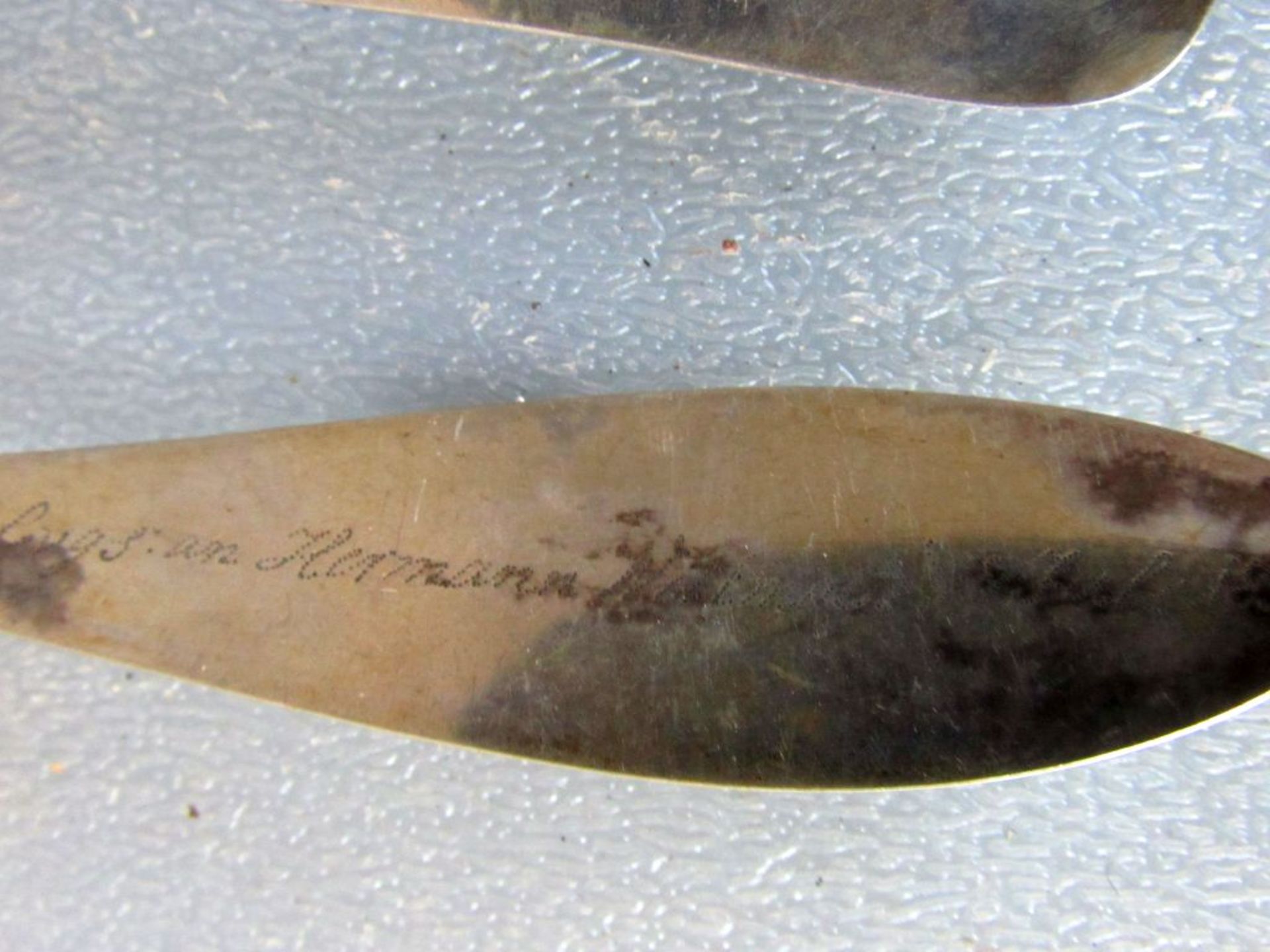 Konvolut antike Löffel um 1820 Silber - Bild 9 aus 10