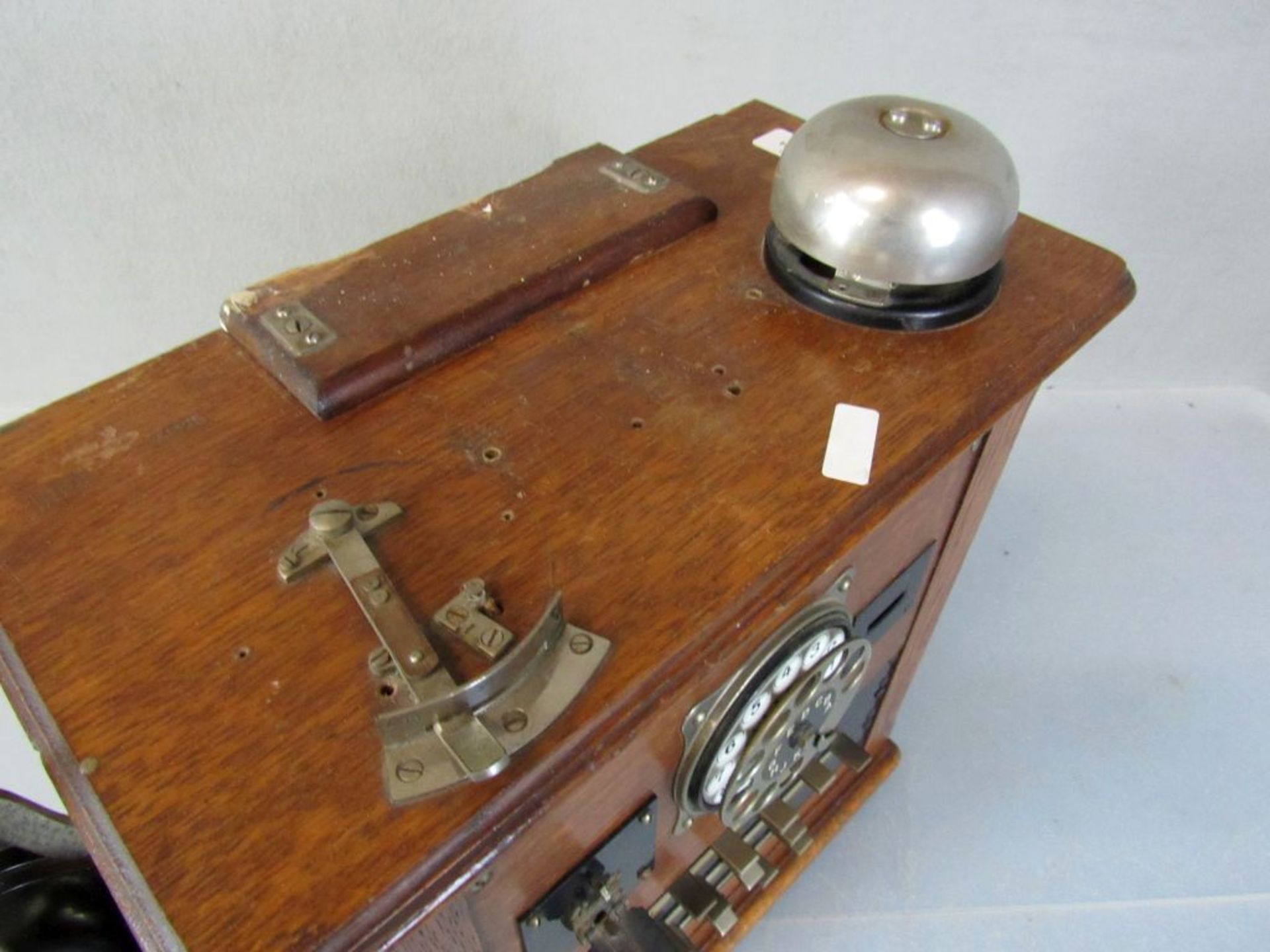 Antikes Telefon Prüftelefon Holzkasten - Bild 4 aus 8