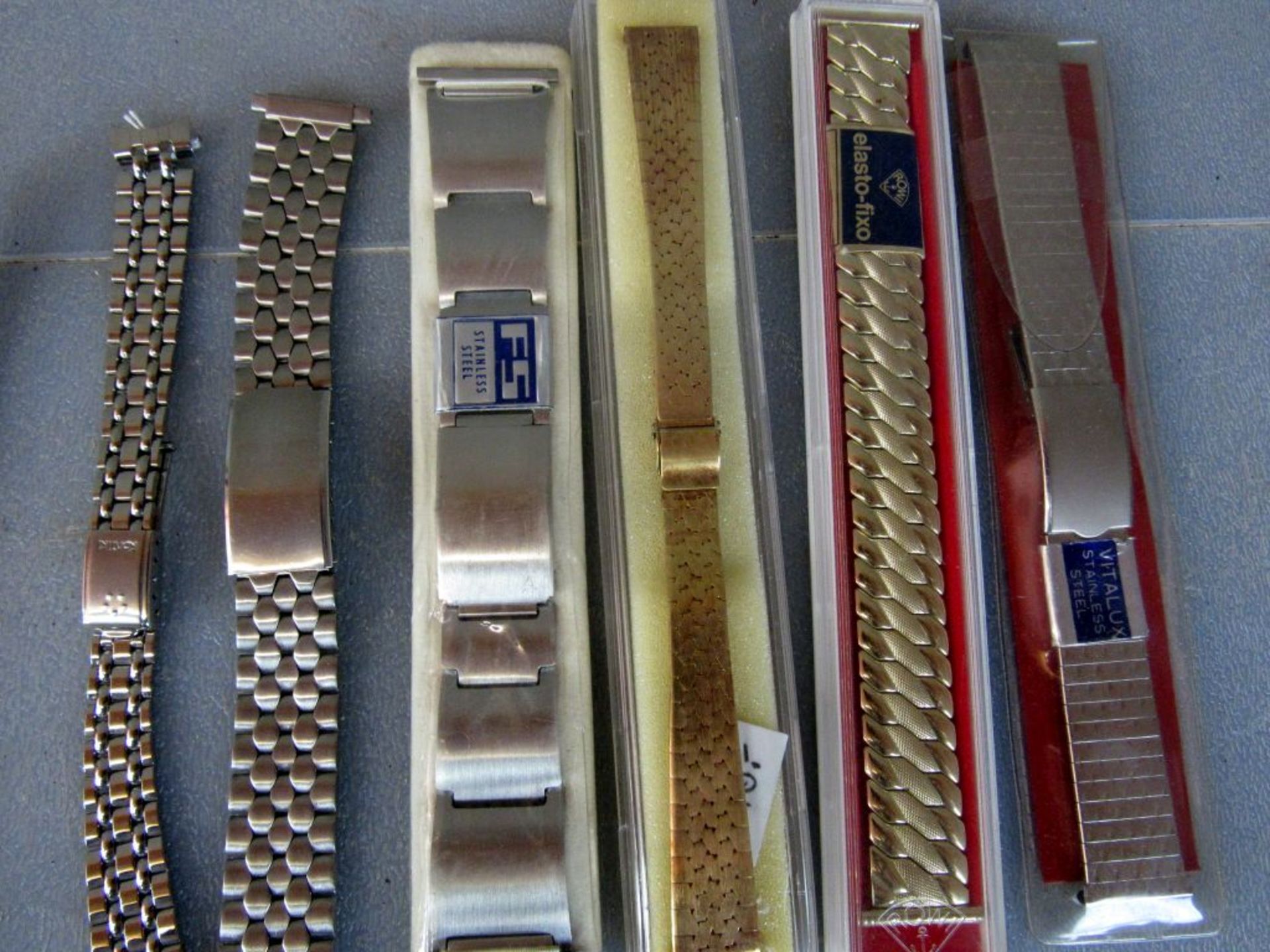 Vintage 10 Uhren Armbänder 60/70er - Image 6 of 8