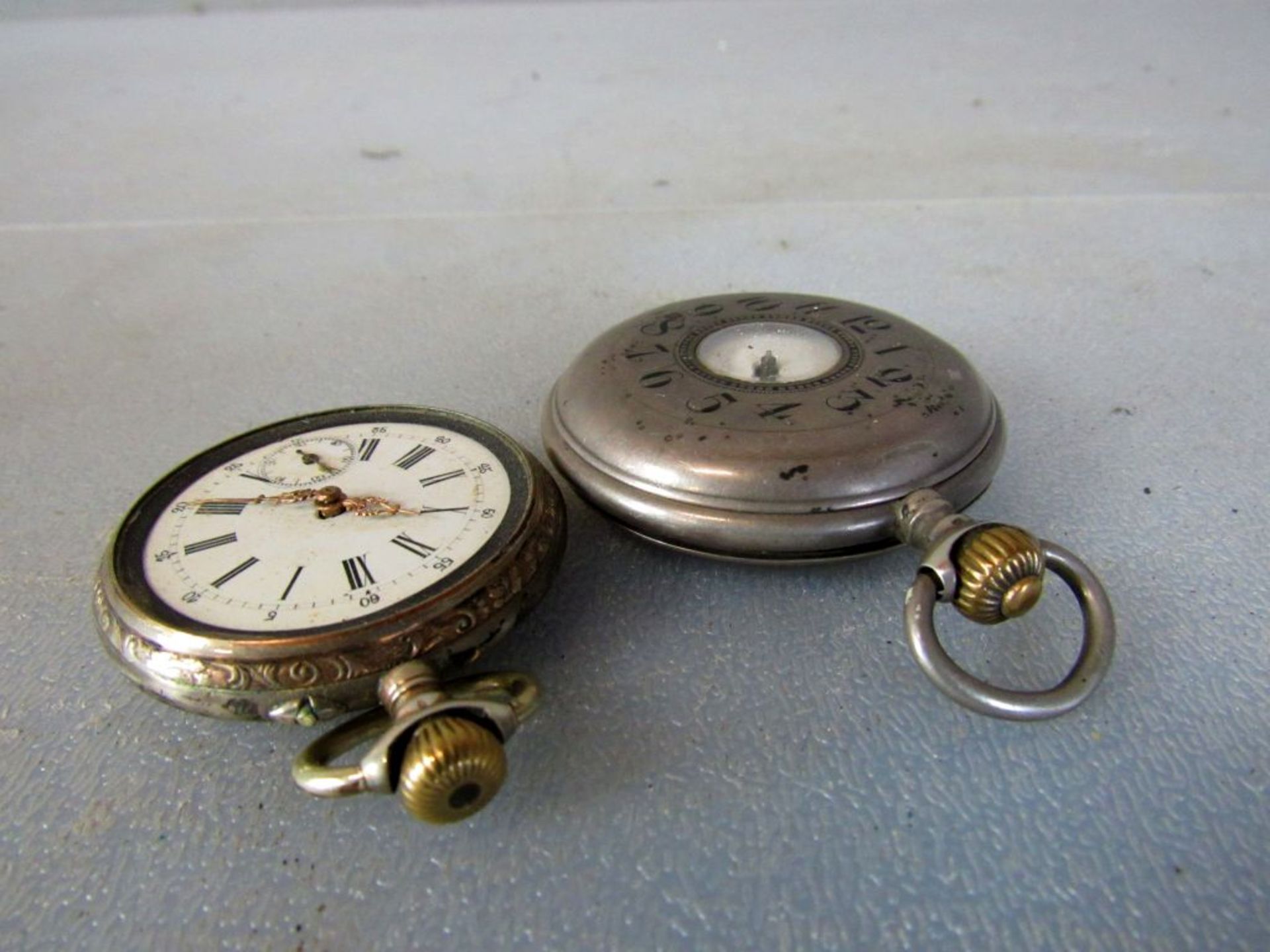 Zwei antike Taschenuhren aus - Image 4 of 10