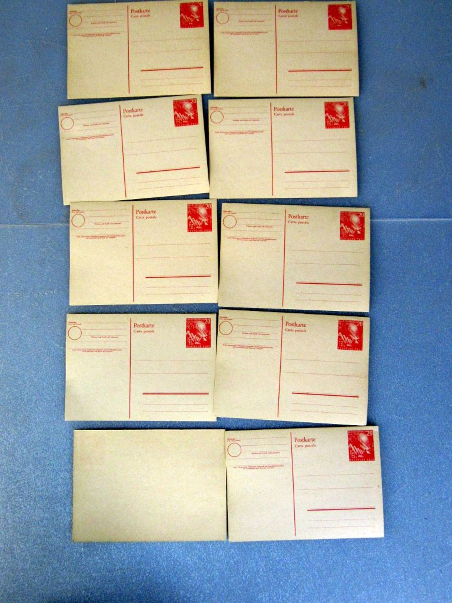 10 Postkarten deutsche Post 20 Pfennig - Image 4 of 4