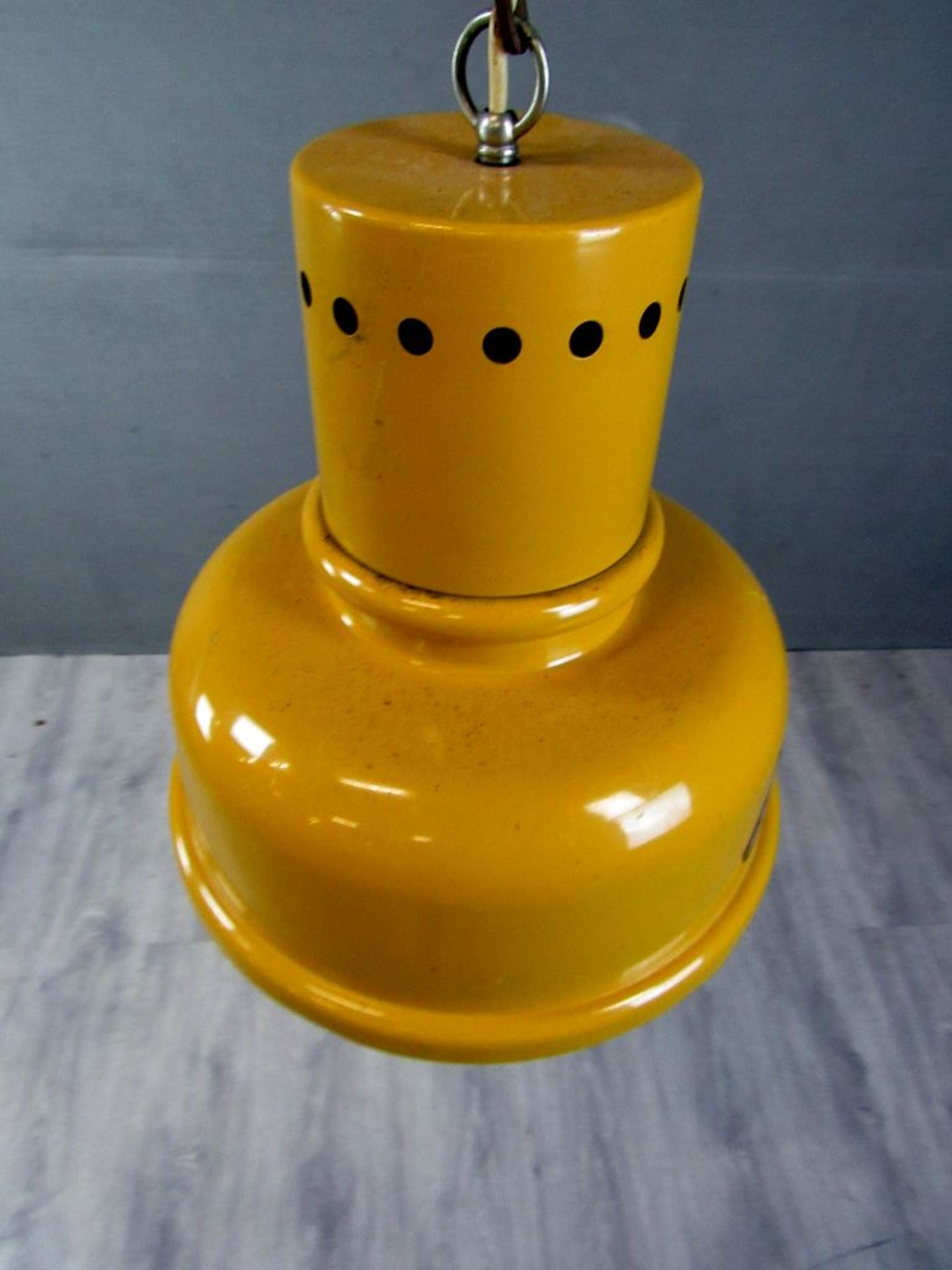 Vintage 70er Jahre Deckenlampe gelb - Image 3 of 6