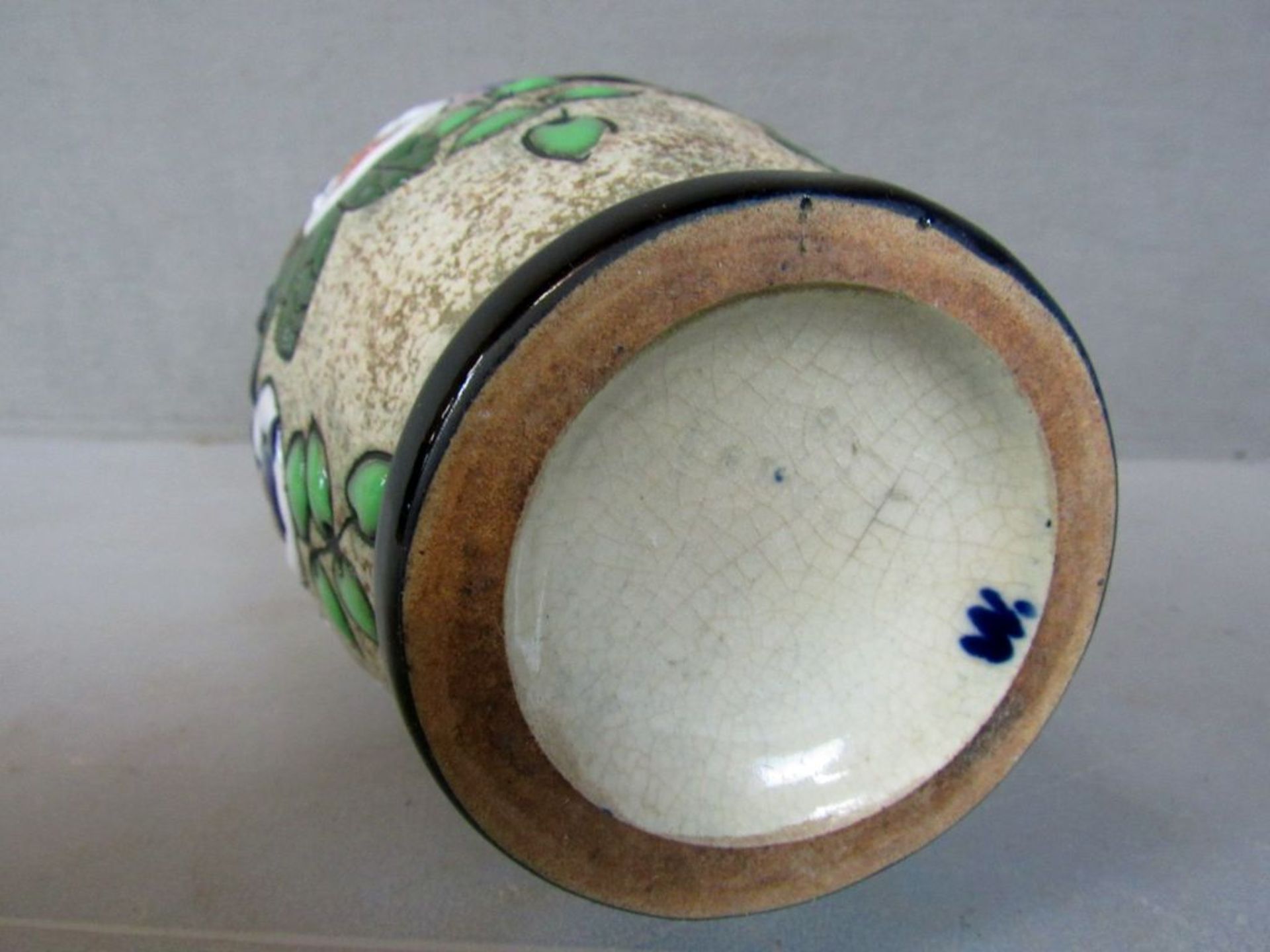Jugendstil Vase lasierte Keramik 28cm - Image 5 of 5