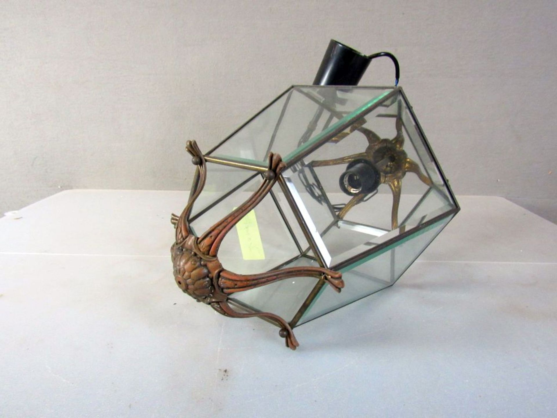 Deckenlampe facettiertes Glas und - Image 6 of 6