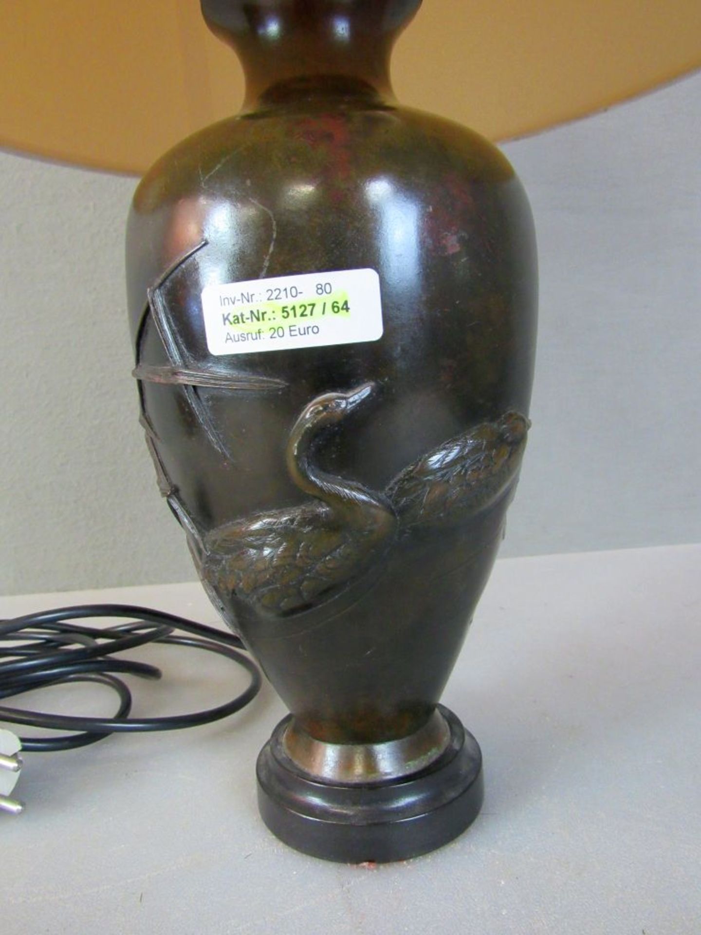 Tischlampe Bronzekorpus vorderseits - Bild 2 aus 5