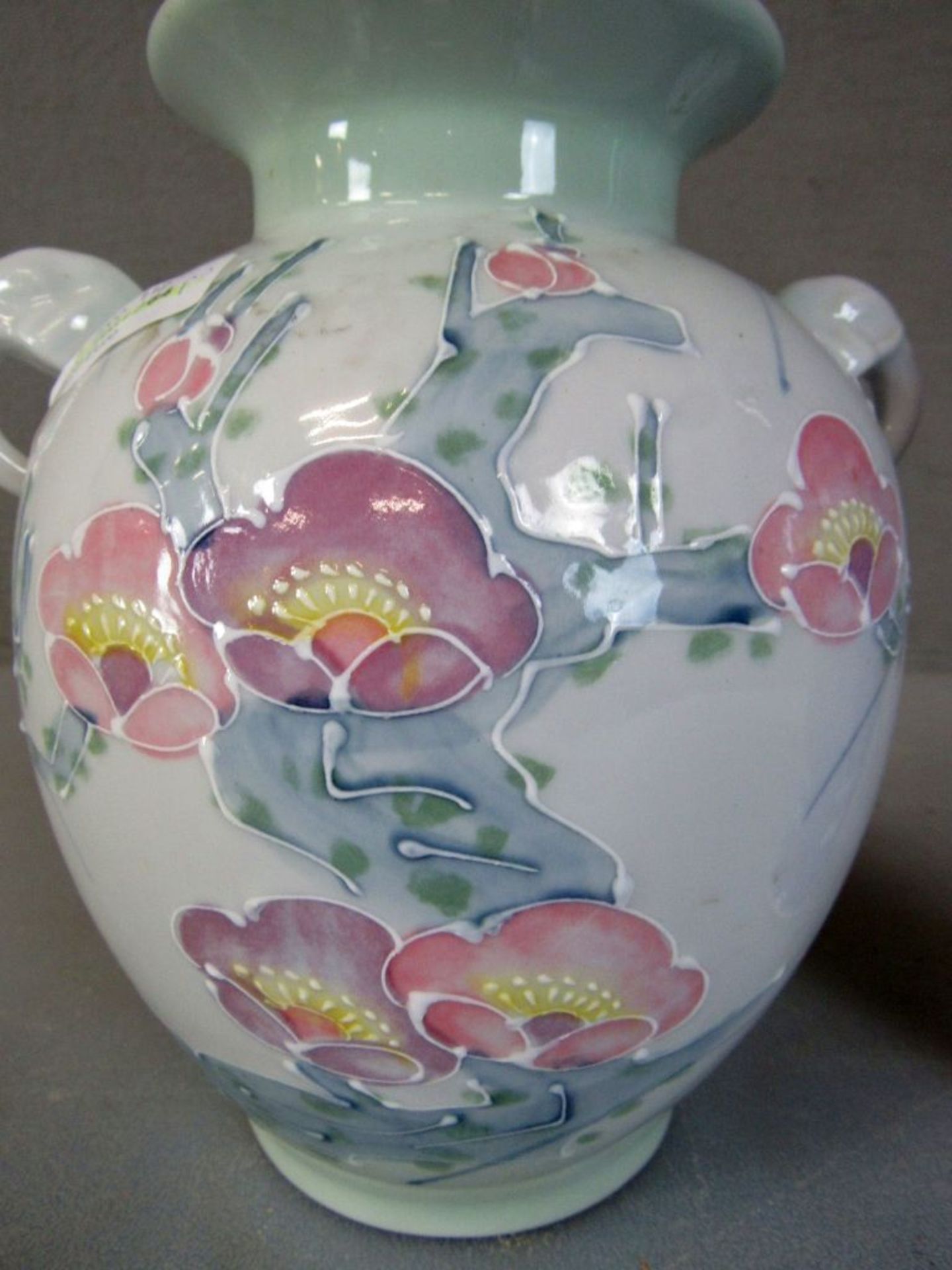 Zwei asiatische Vasen 21cm und - Image 4 of 5