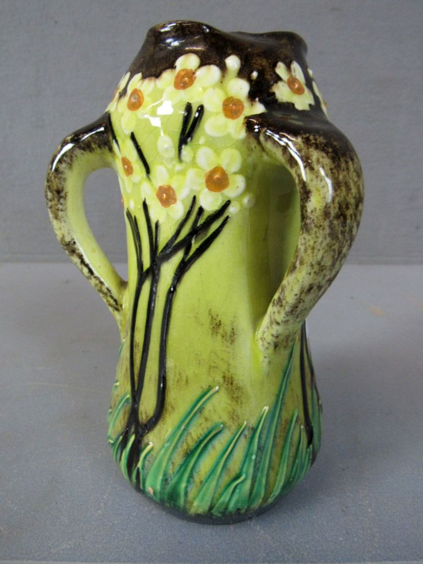 Vase Jugendstil unterseits gemarkt und - Bild 2 aus 5