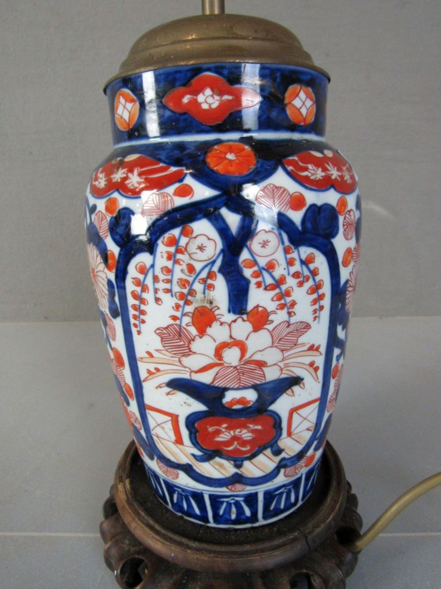 Asiatische Tischlampe ca. 38cm - Image 2 of 7