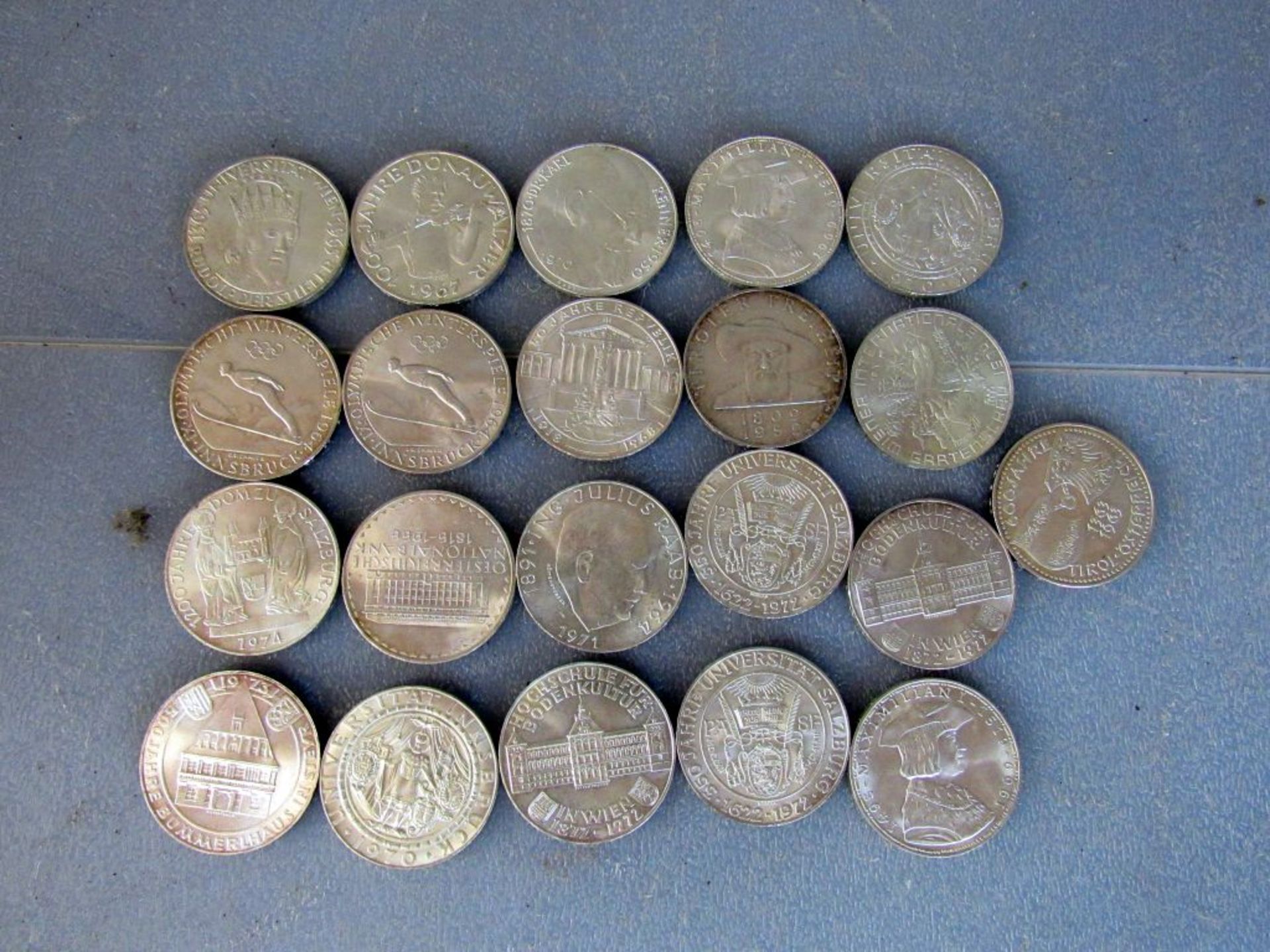 Münzen Währung 21x Österreich