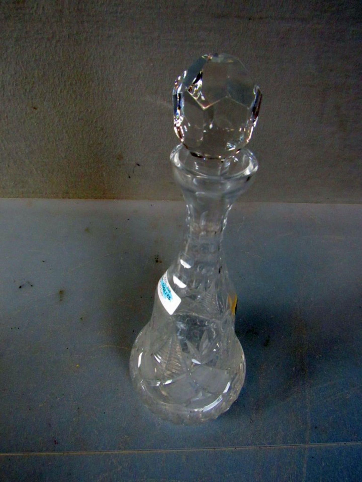Große Kristallglas Karaffe 37cm - Bild 2 aus 7