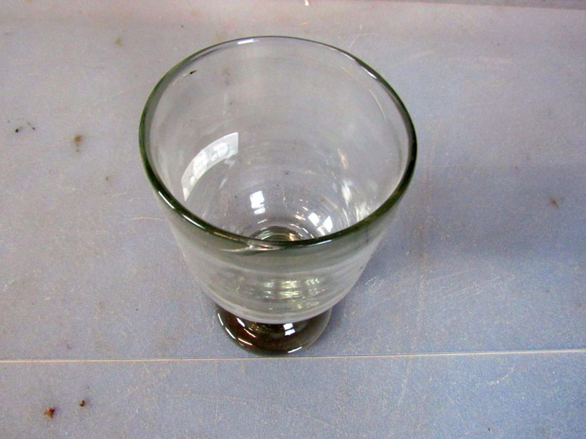 Schöner Glaspokal mundgeblasen 22cm - Bild 5 aus 5