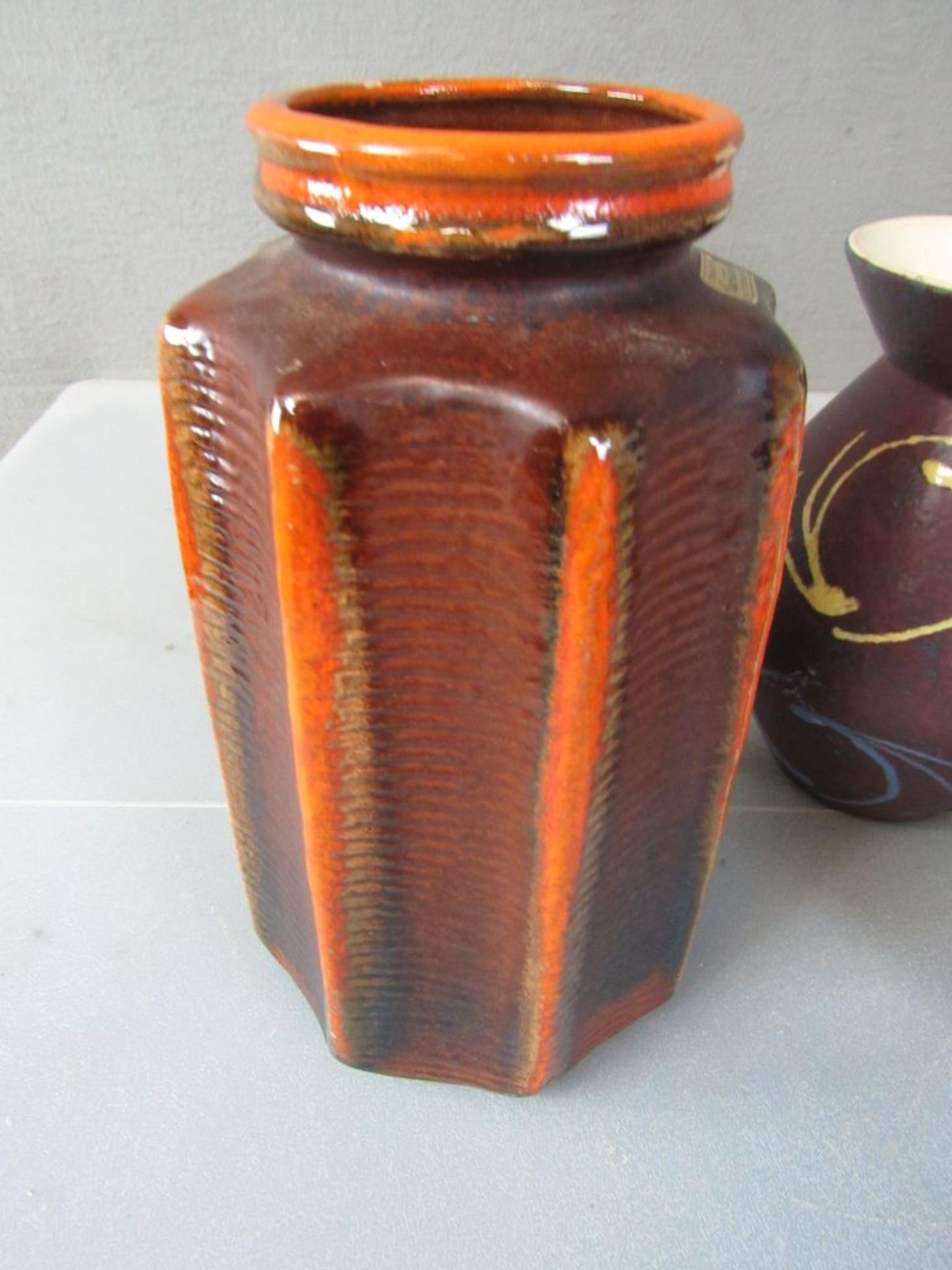 Konvolut Vasen Vintage Germany Pottery - Bild 10 aus 10