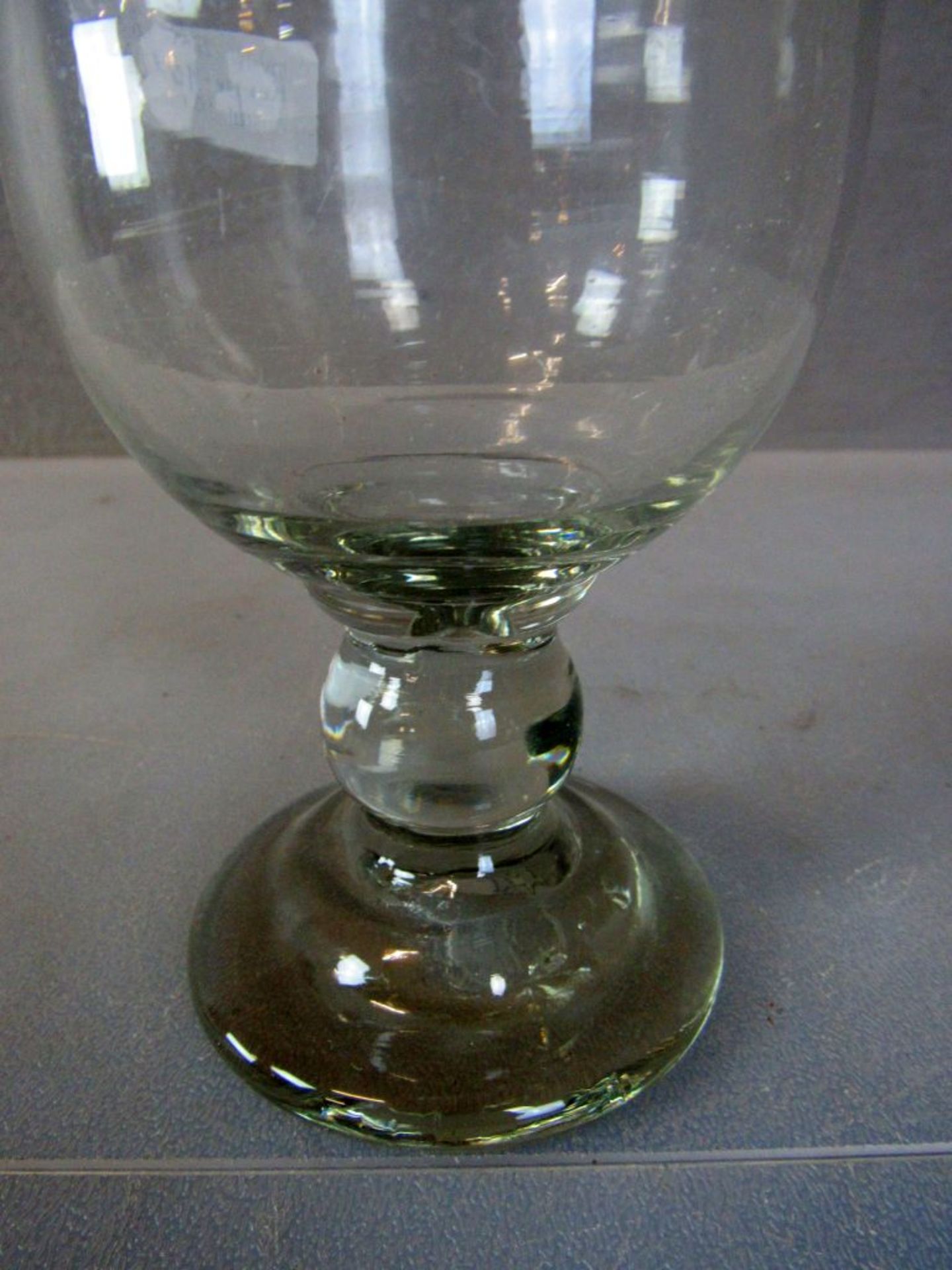 Schöner Glaspokal mundgeblasen 22cm - Bild 3 aus 5