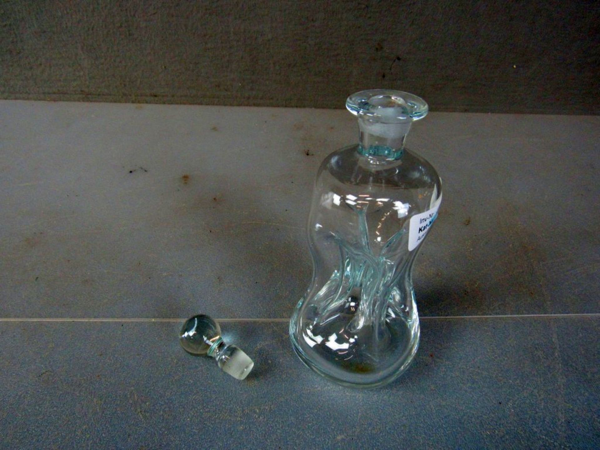 Kleine Glaskaraffe Gluckerflasche 20cm - Bild 4 aus 6