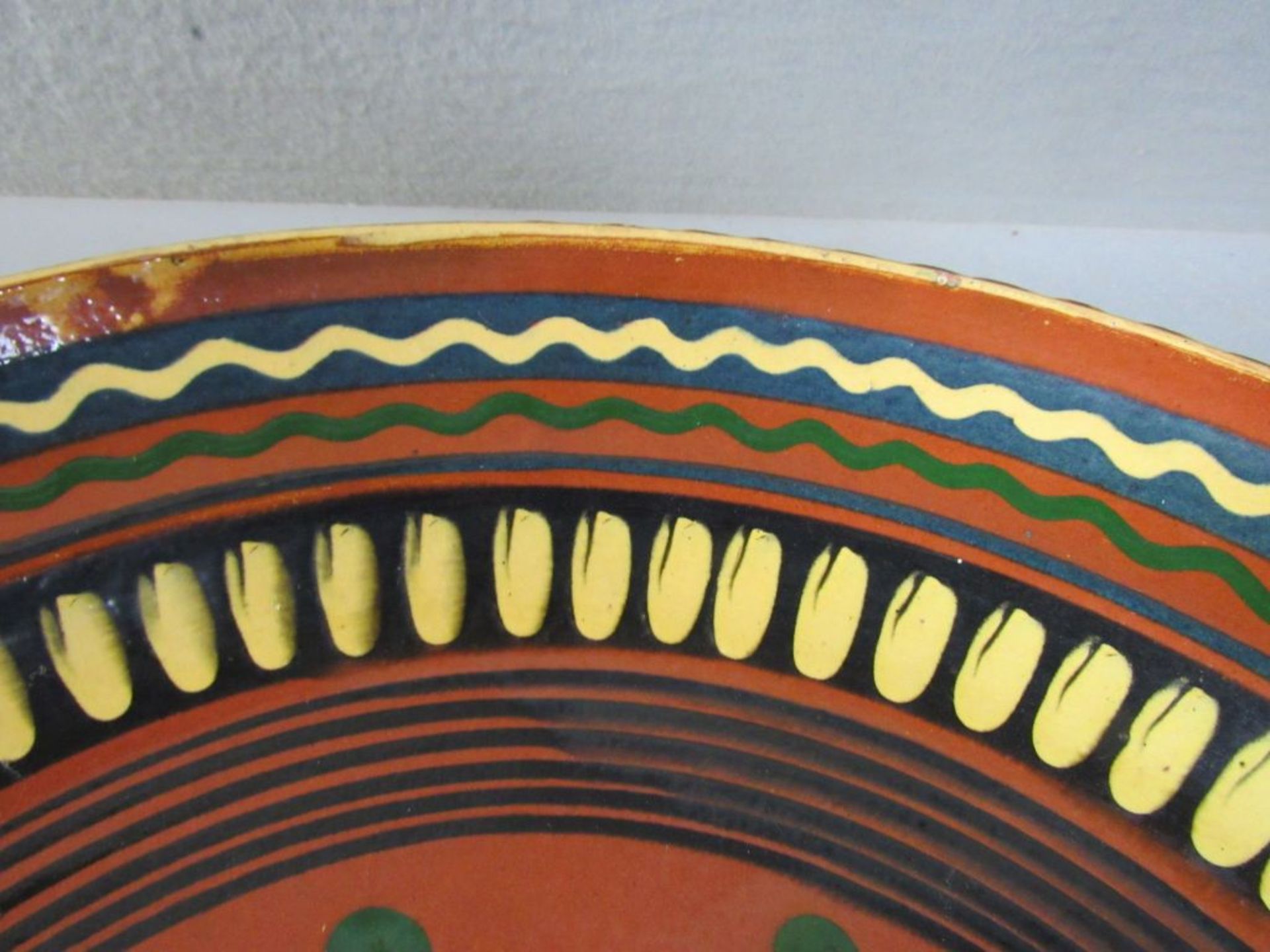 Große Schale lasierte Keramik 41cm - Image 4 of 6