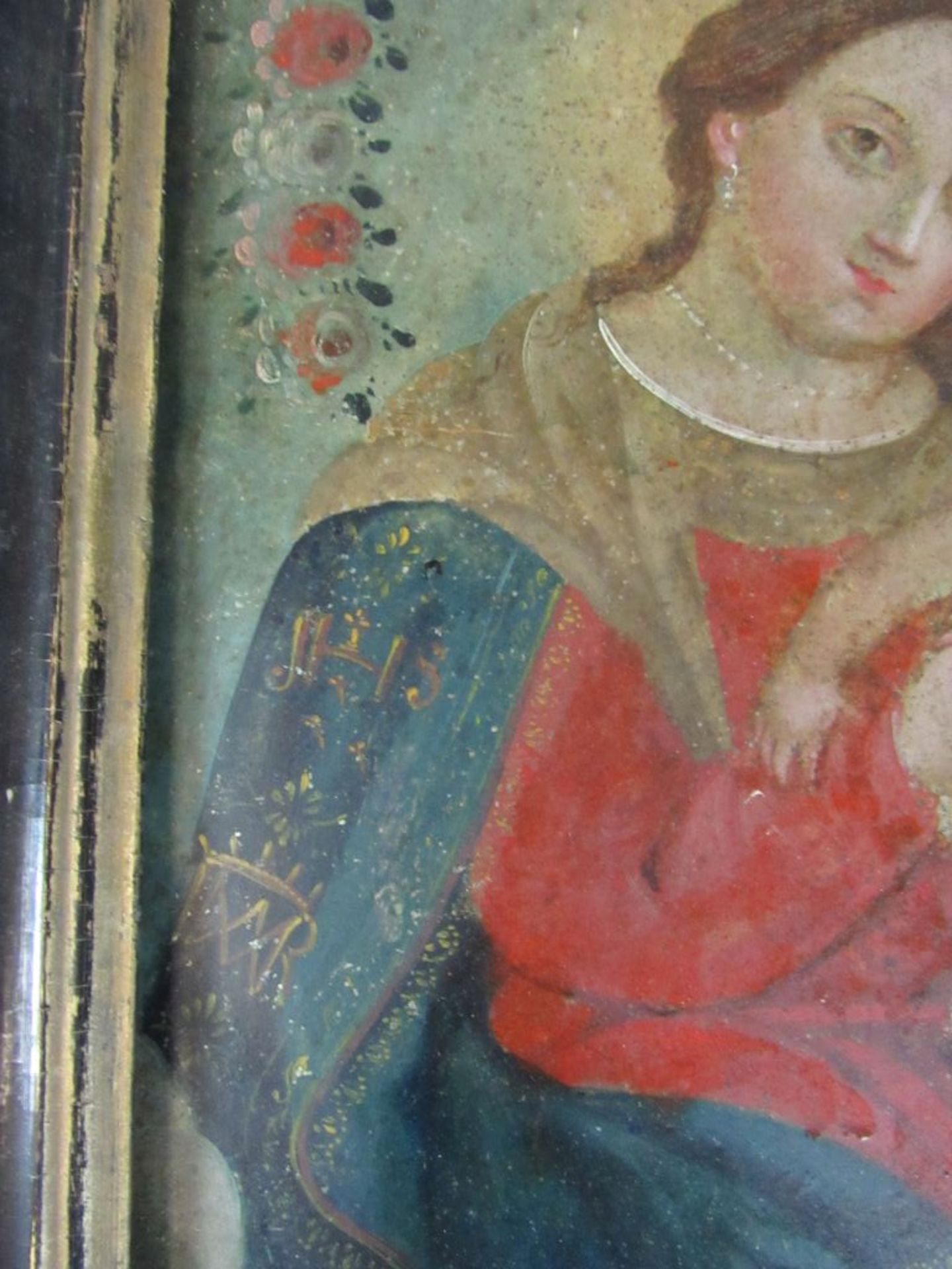 Heiligenbild auf Metall gemalt - Image 5 of 7