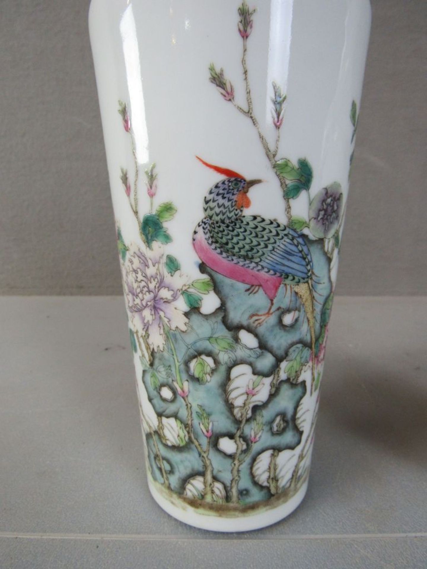 Zwei asiatische Vasen gemarkt 24cm und - Image 3 of 8