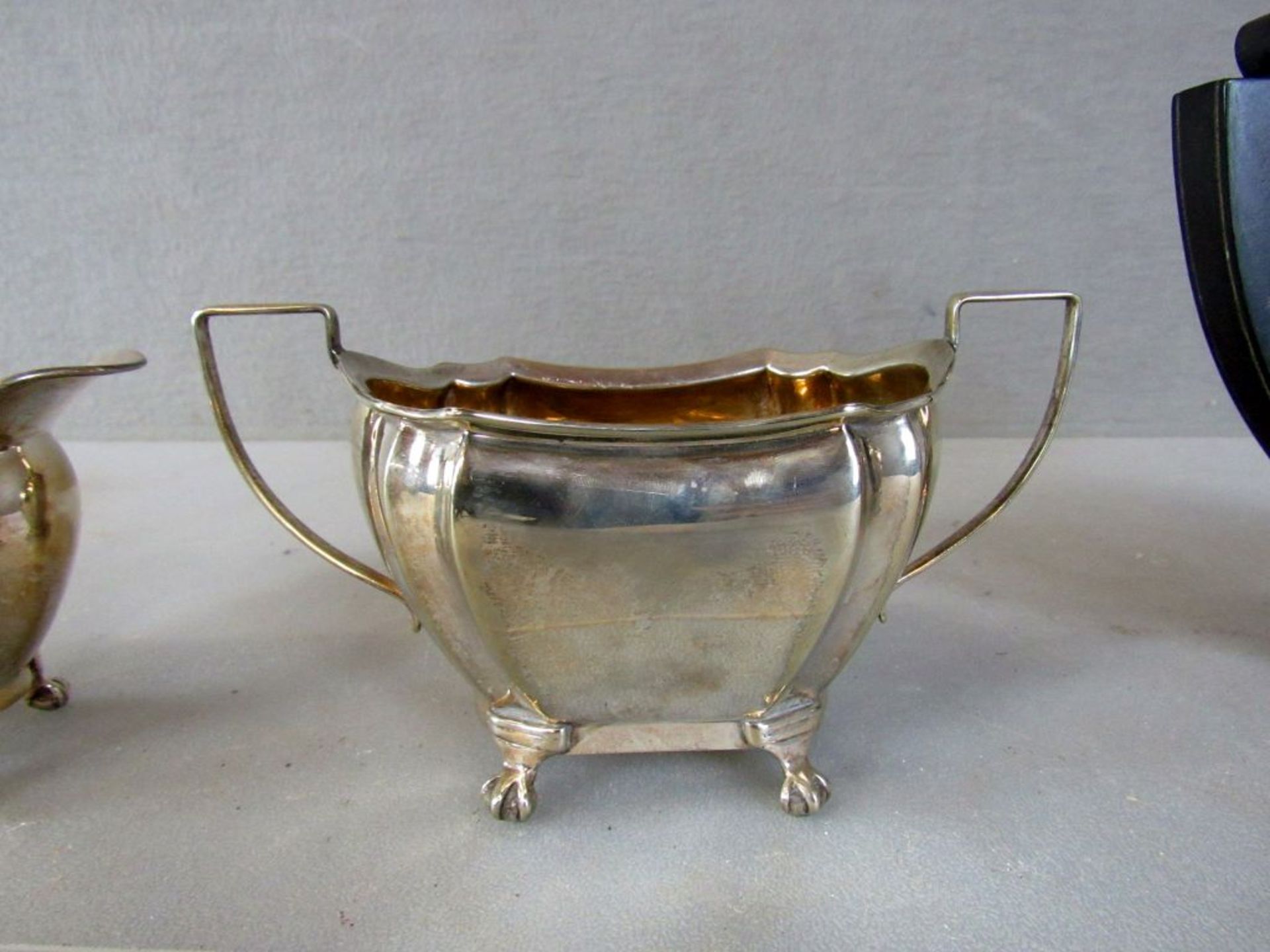 Antike versilberter Teekern dreiteilig - Image 5 of 10