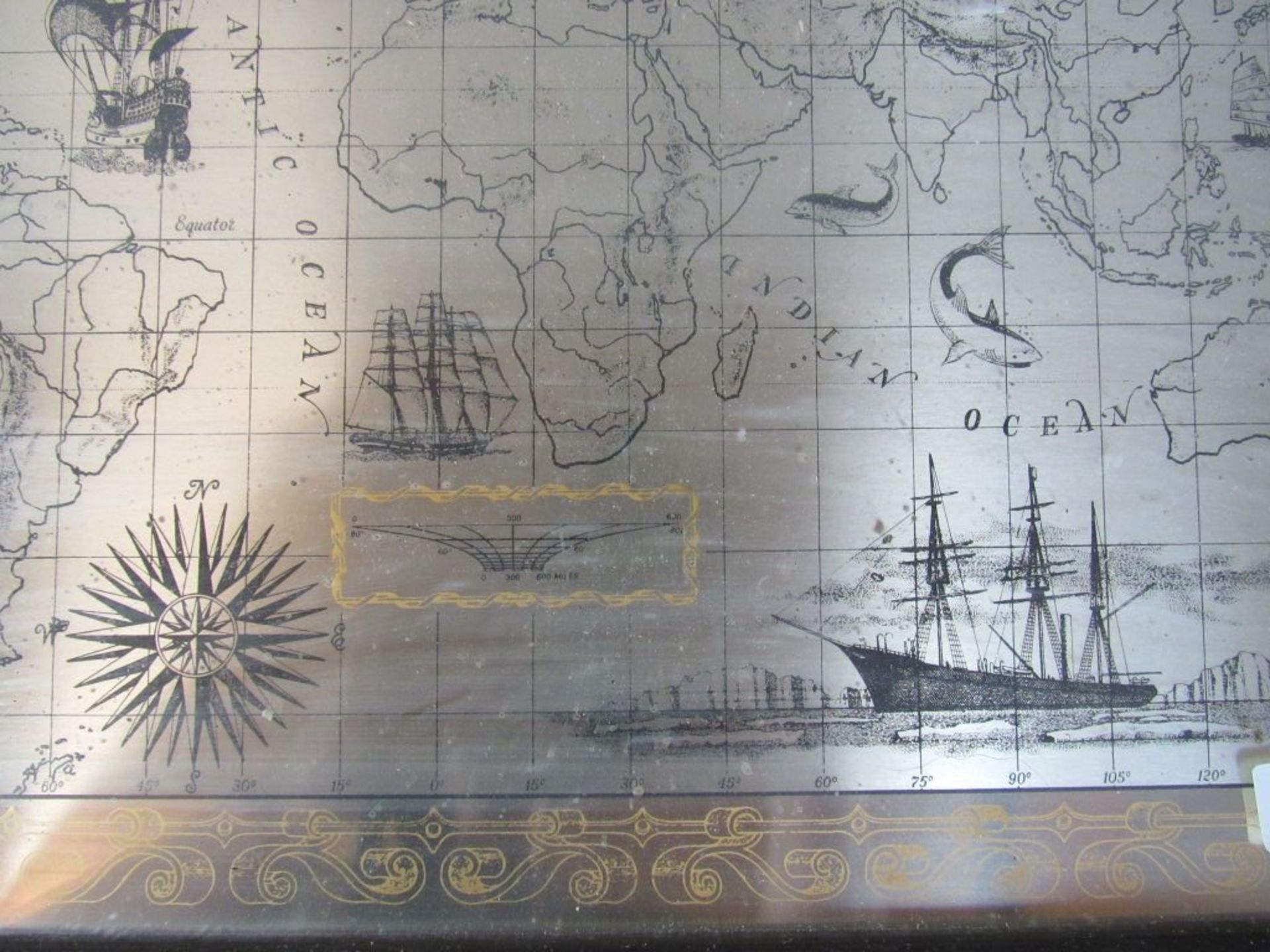 Antikes Bild maritim Spiegelbild - Image 5 of 8