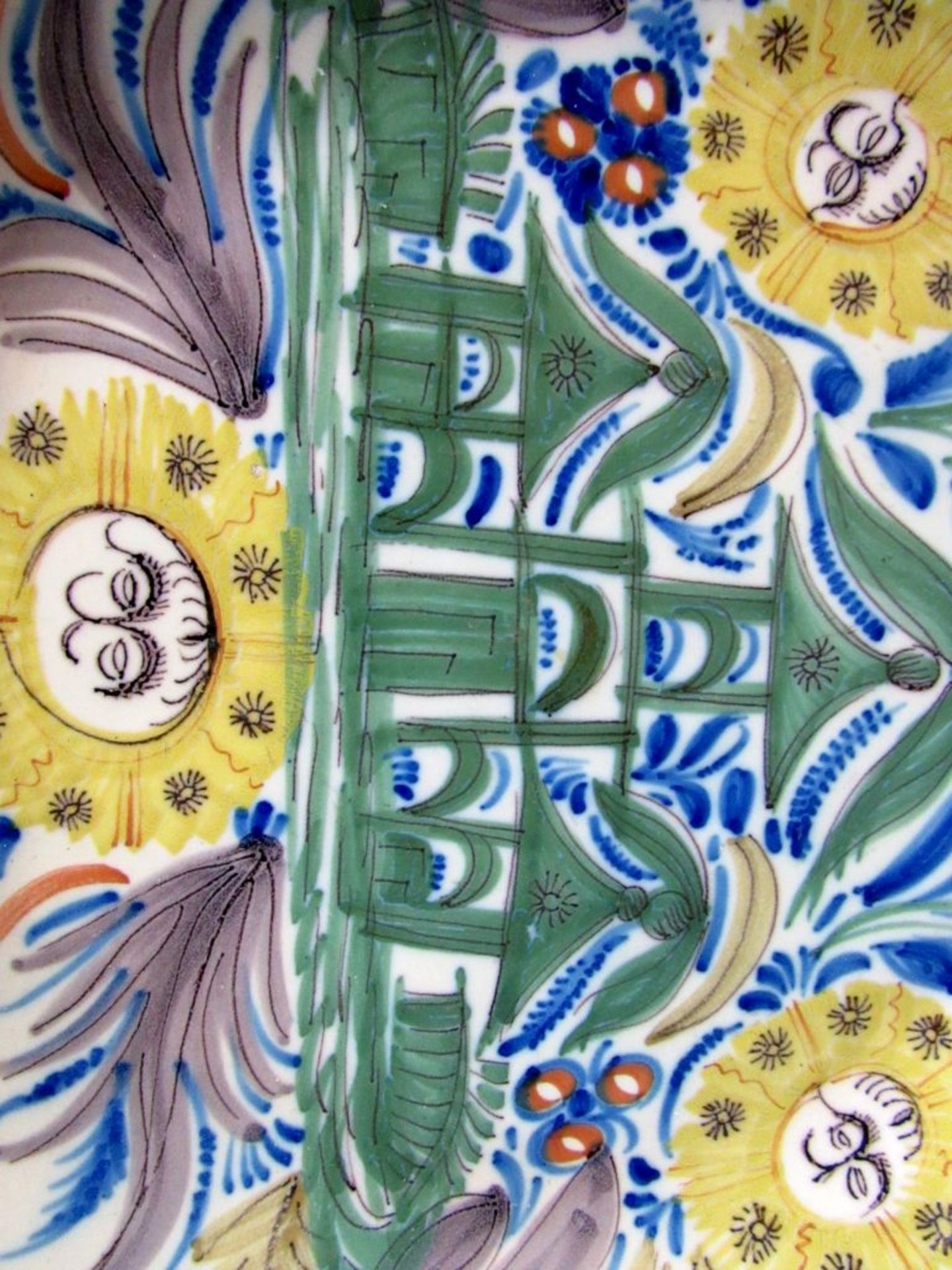 Antiker Teller Keramik wohl Spanien - Image 2 of 8