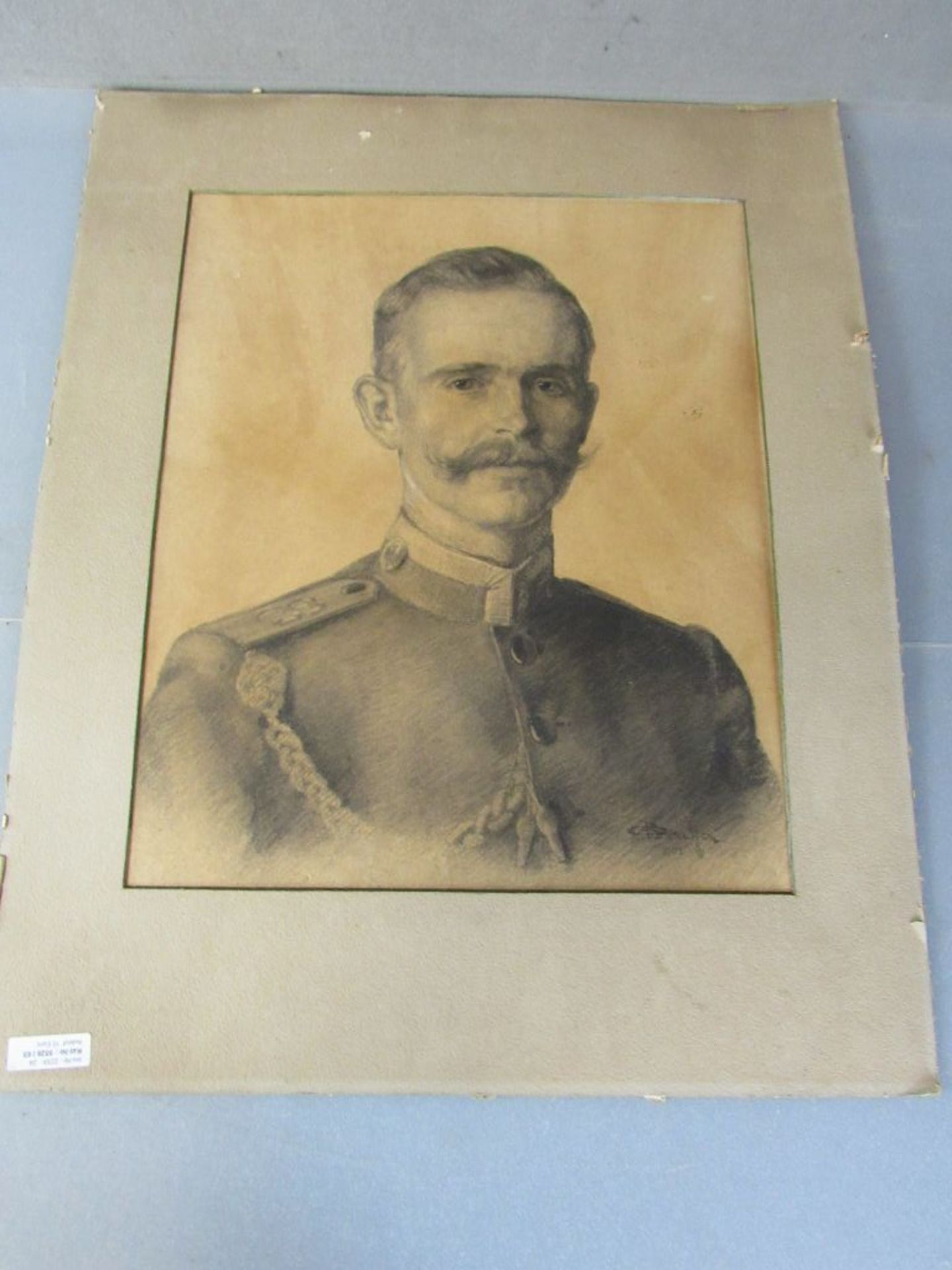 Gemälde Darstellung eines Offiziers - Image 2 of 8