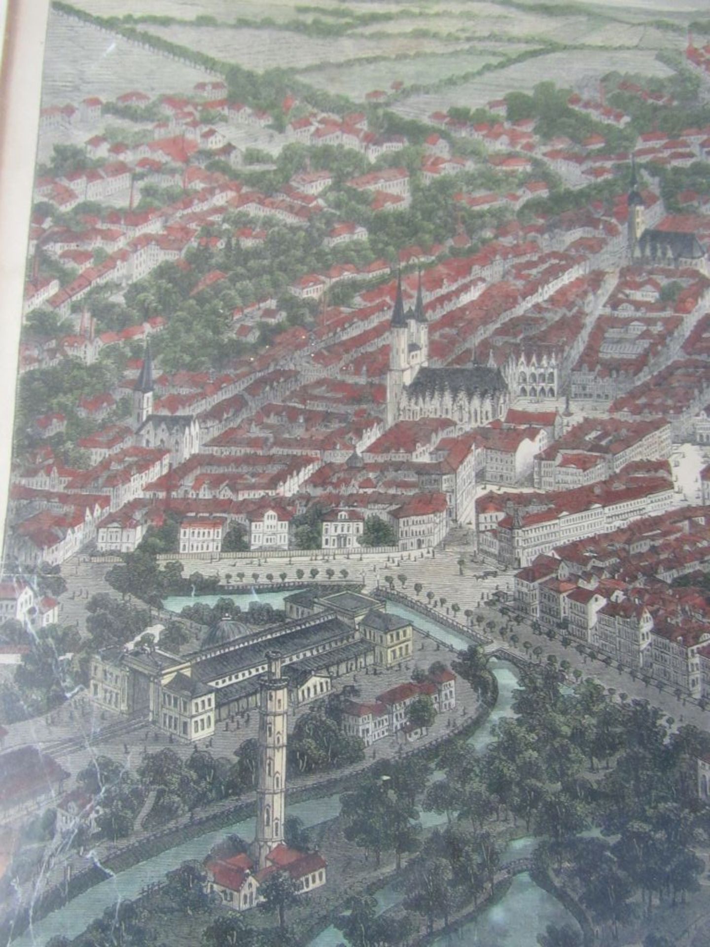 Grafik Braunschweig aus der Vogelschau - Image 6 of 8