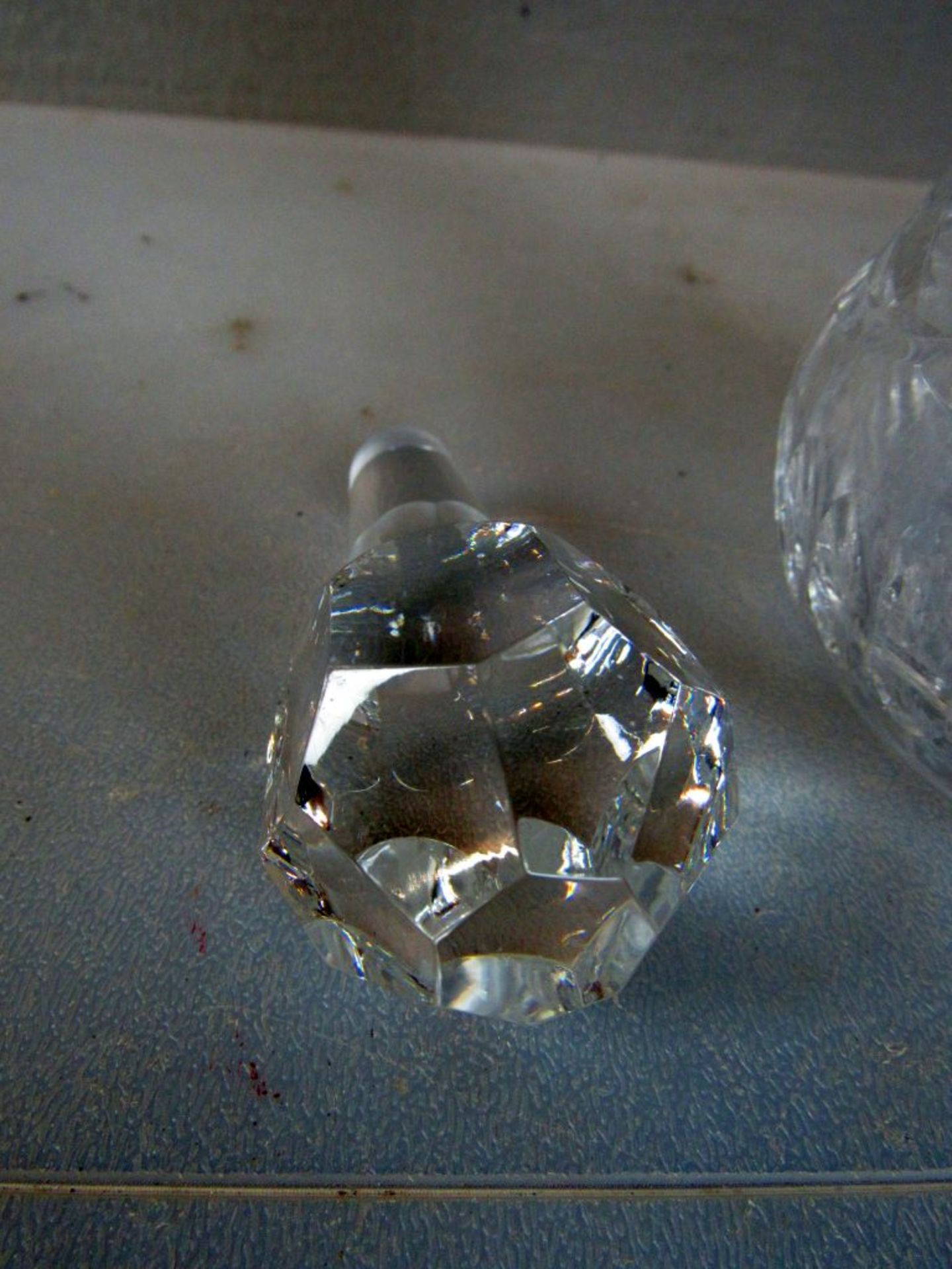 Große Kristallglas Karaffe 37cm - Bild 6 aus 7