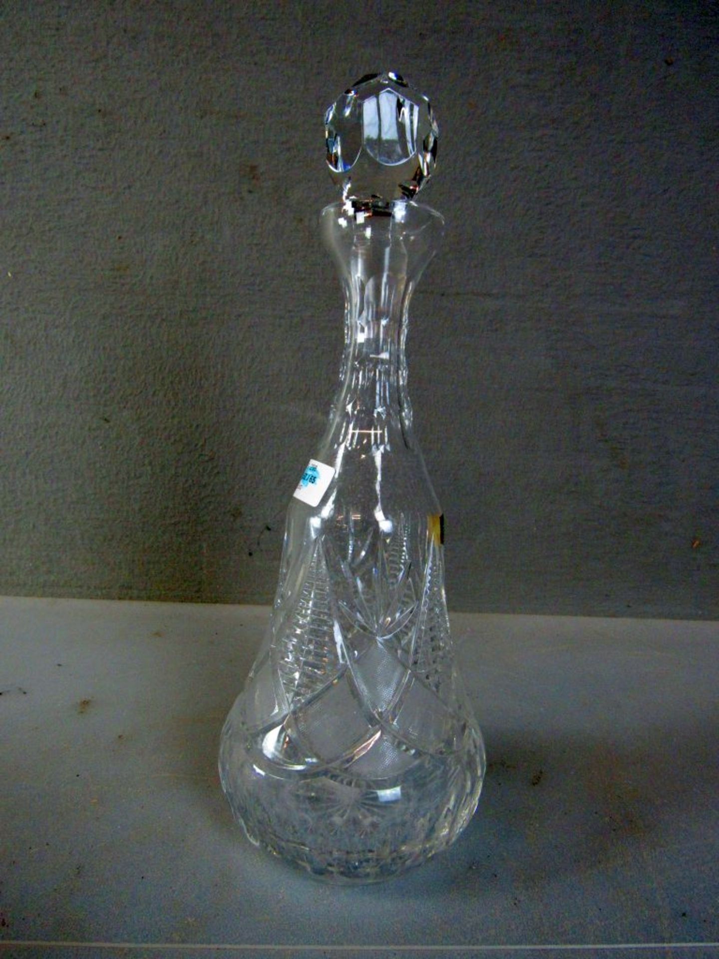 Große Kristallglas Karaffe 37cm