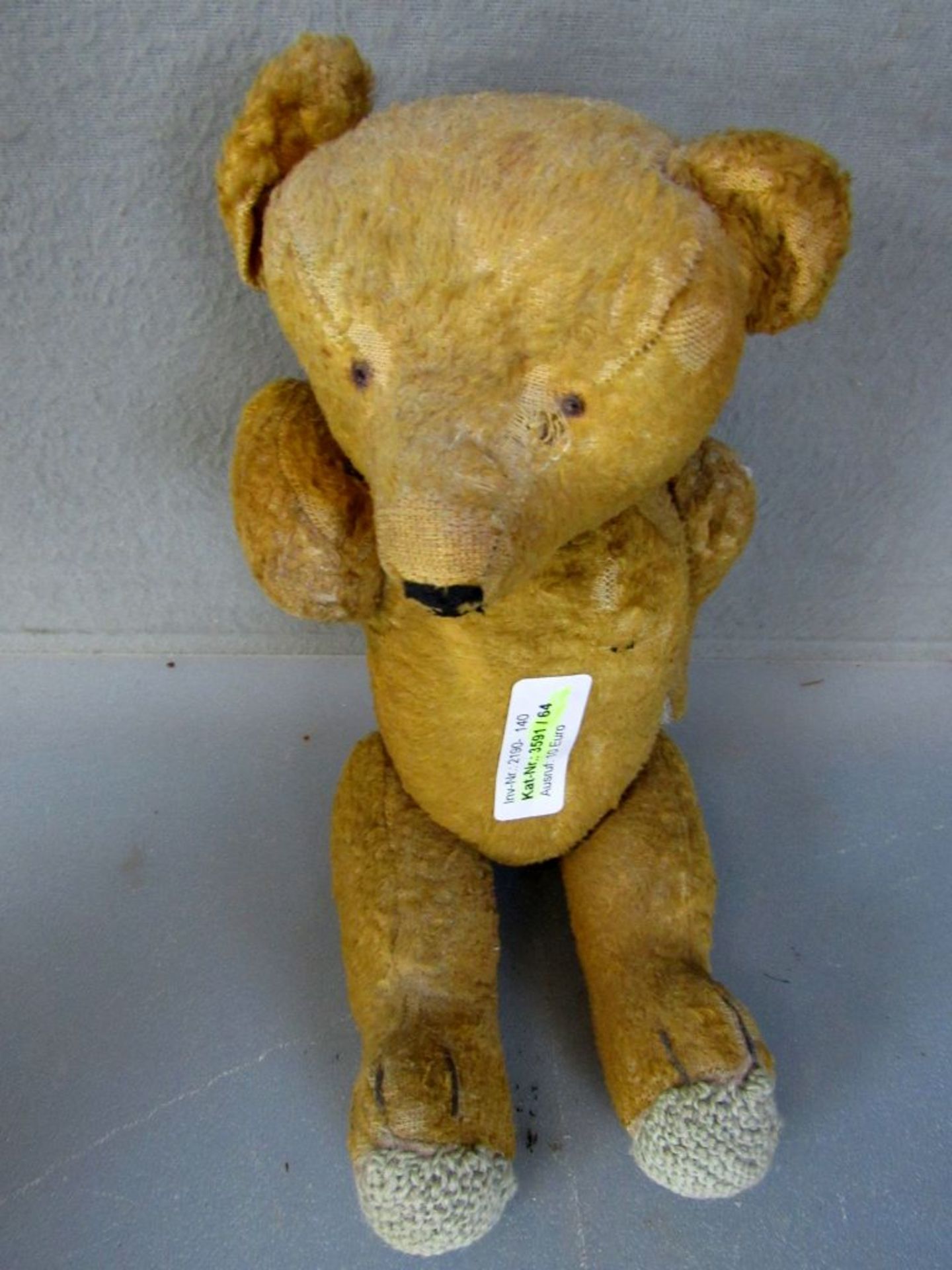 Antiker Teddybär 32cm hoch stark - Image 2 of 5