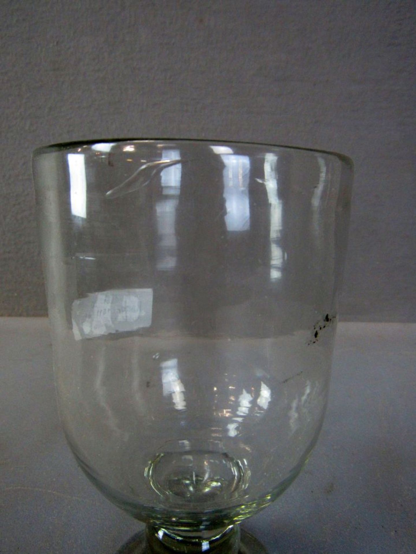 Schöner Glaspokal mundgeblasen 22cm - Bild 4 aus 5