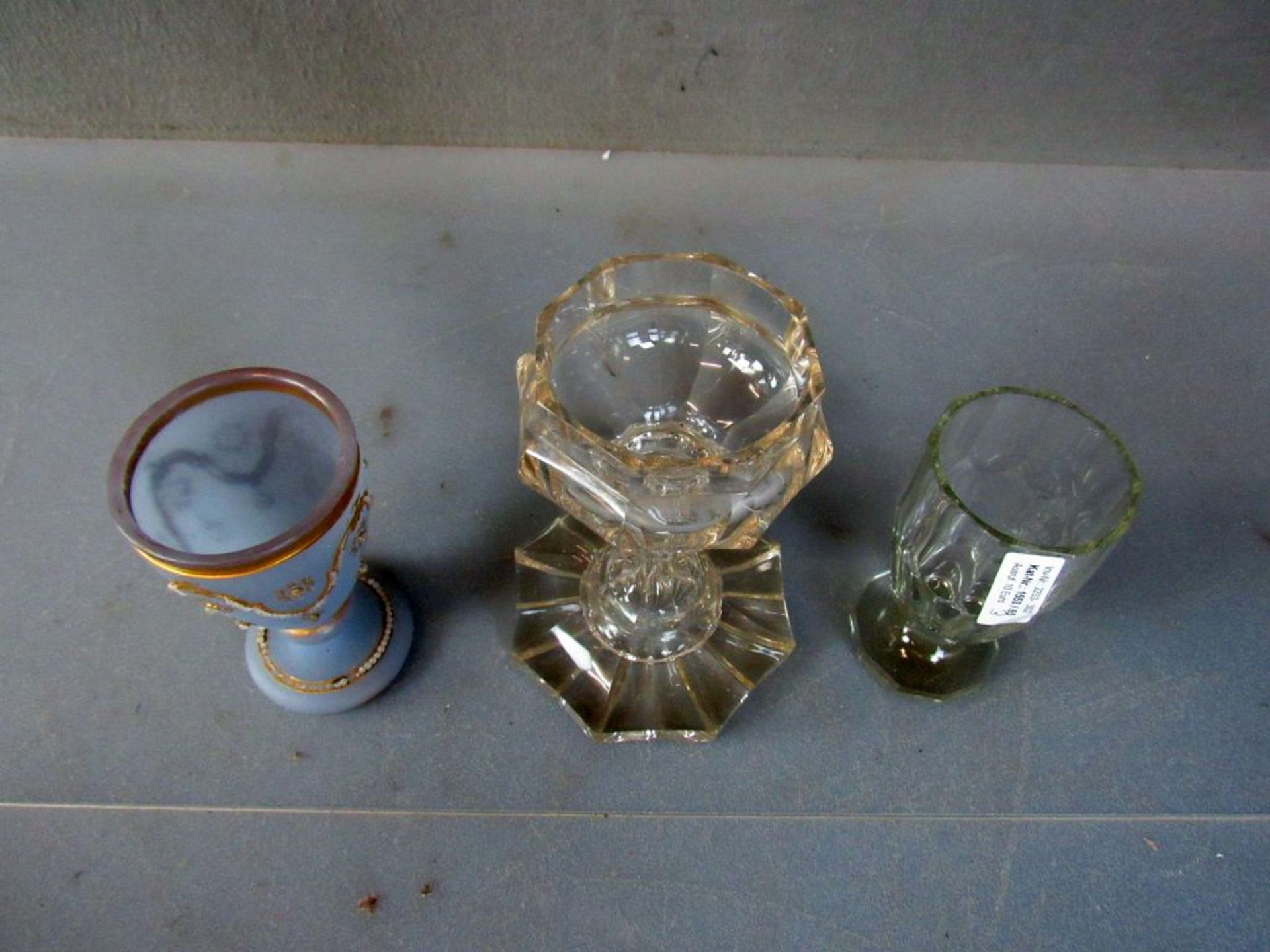 Konvolut drei Glasvasen Pokale - Bild 2 aus 7