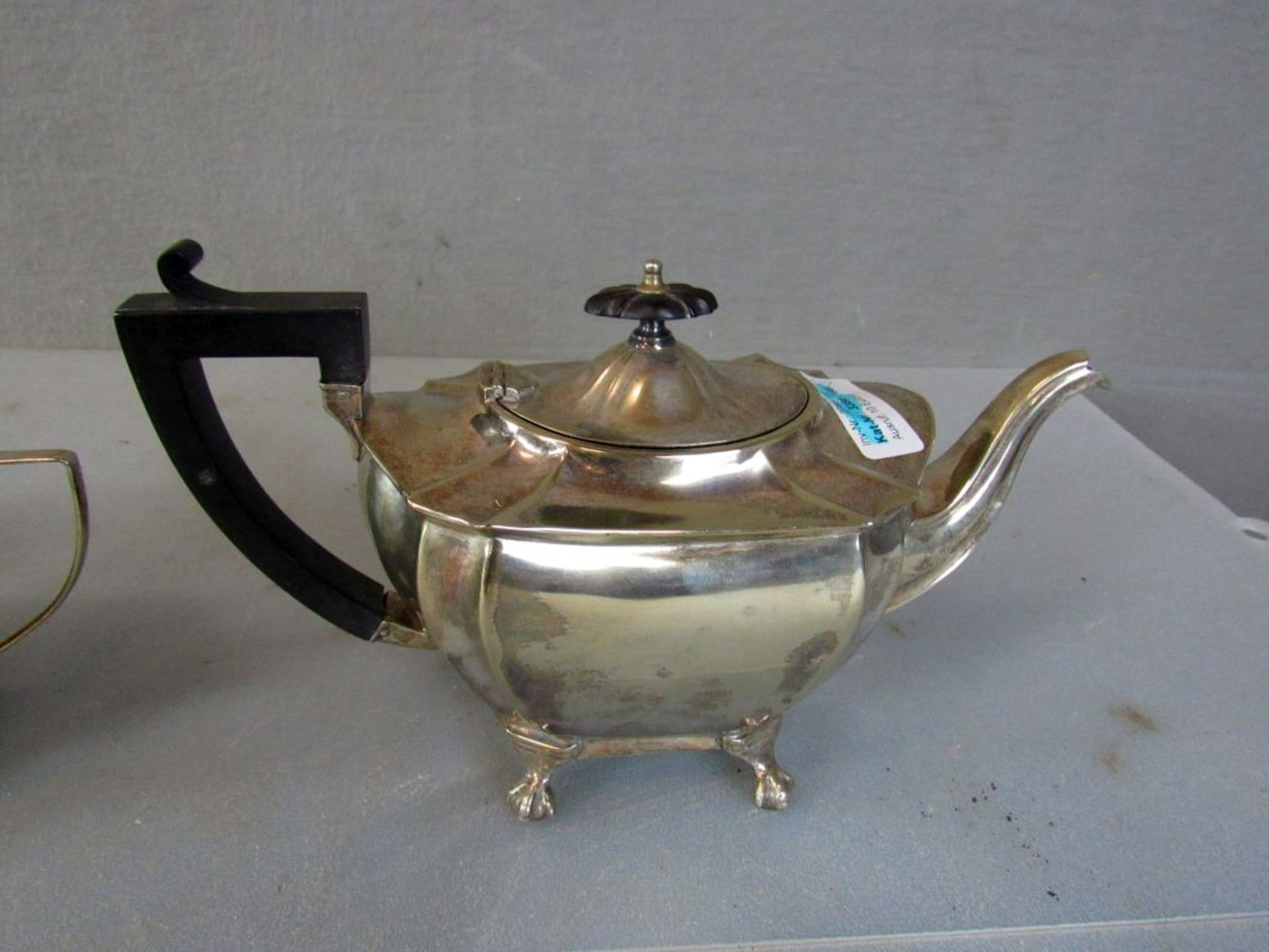 Antike versilberter Teekern dreiteilig - Image 6 of 10