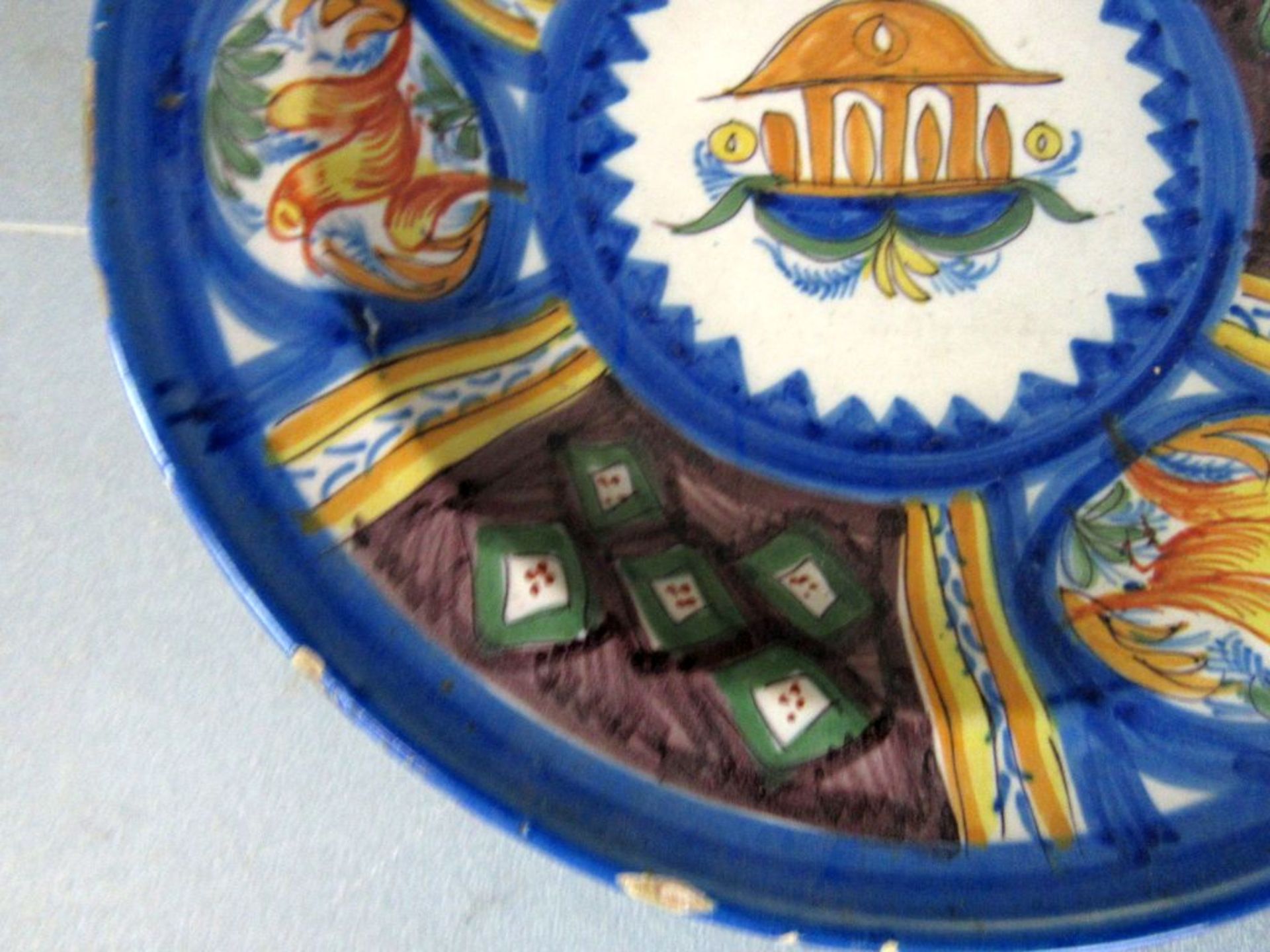 Antiker Teller Keramik Spanien 31cm - Image 5 of 7